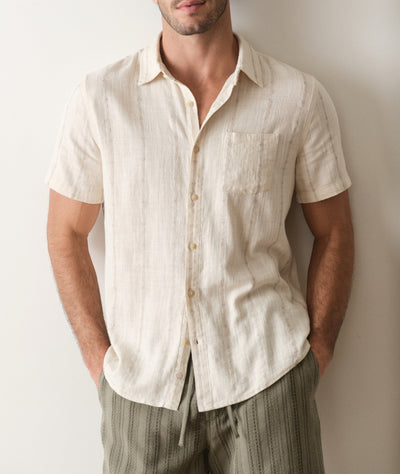 Stretch Selvage Short Sleeve Shirt