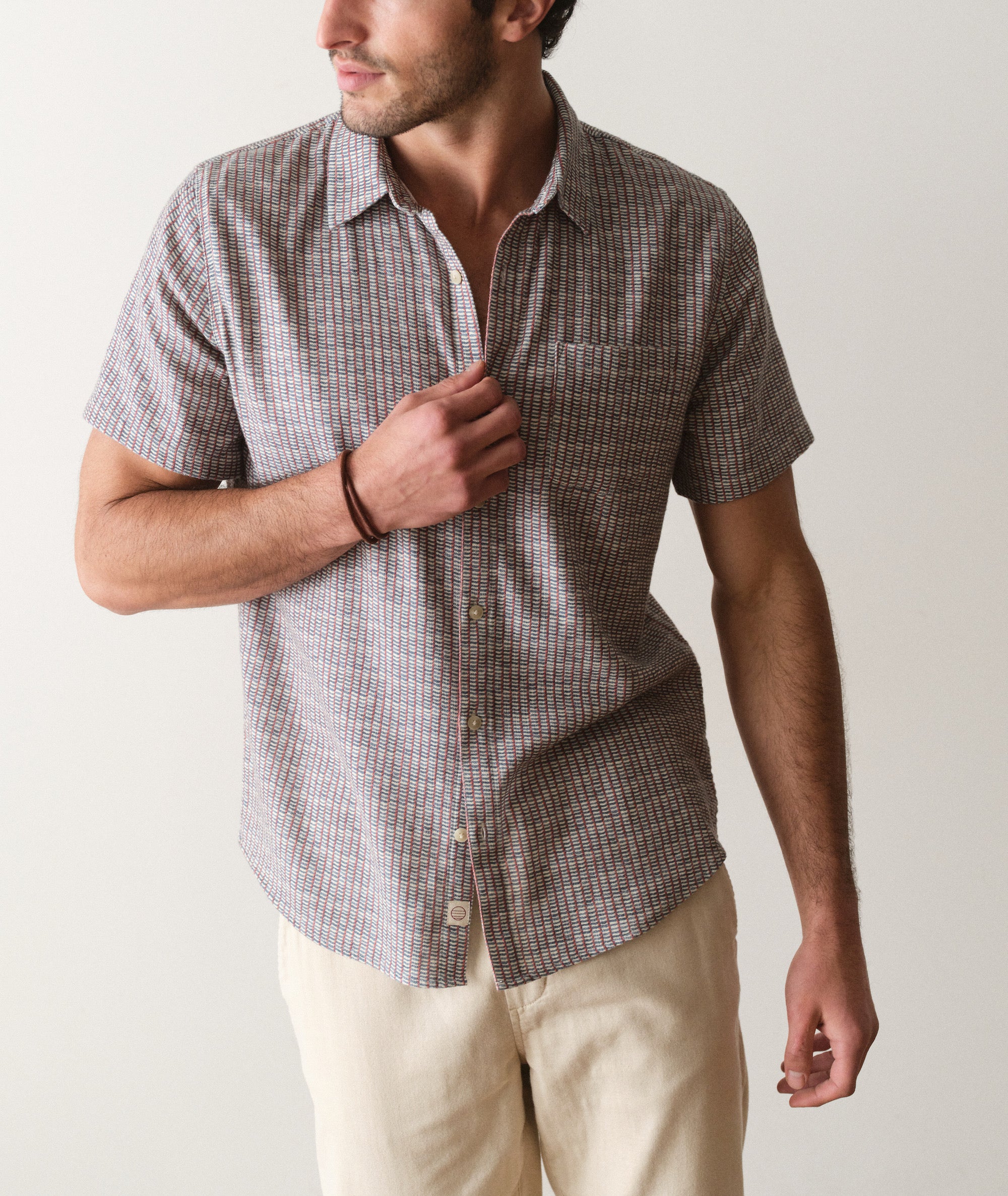 Stretch Selvage Short Sleeve Shirt