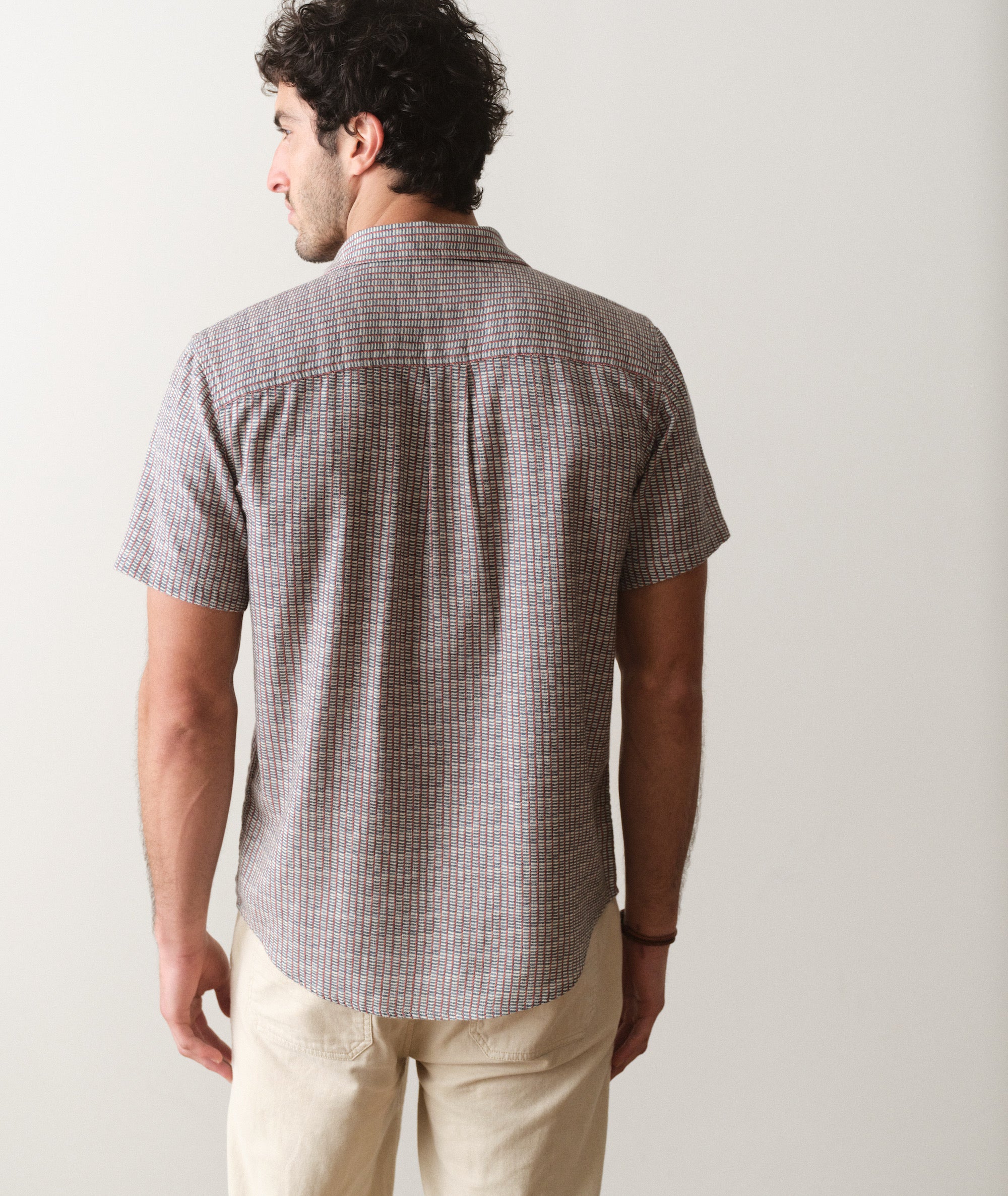 Stretch Selvage Short Sleeve Shirt