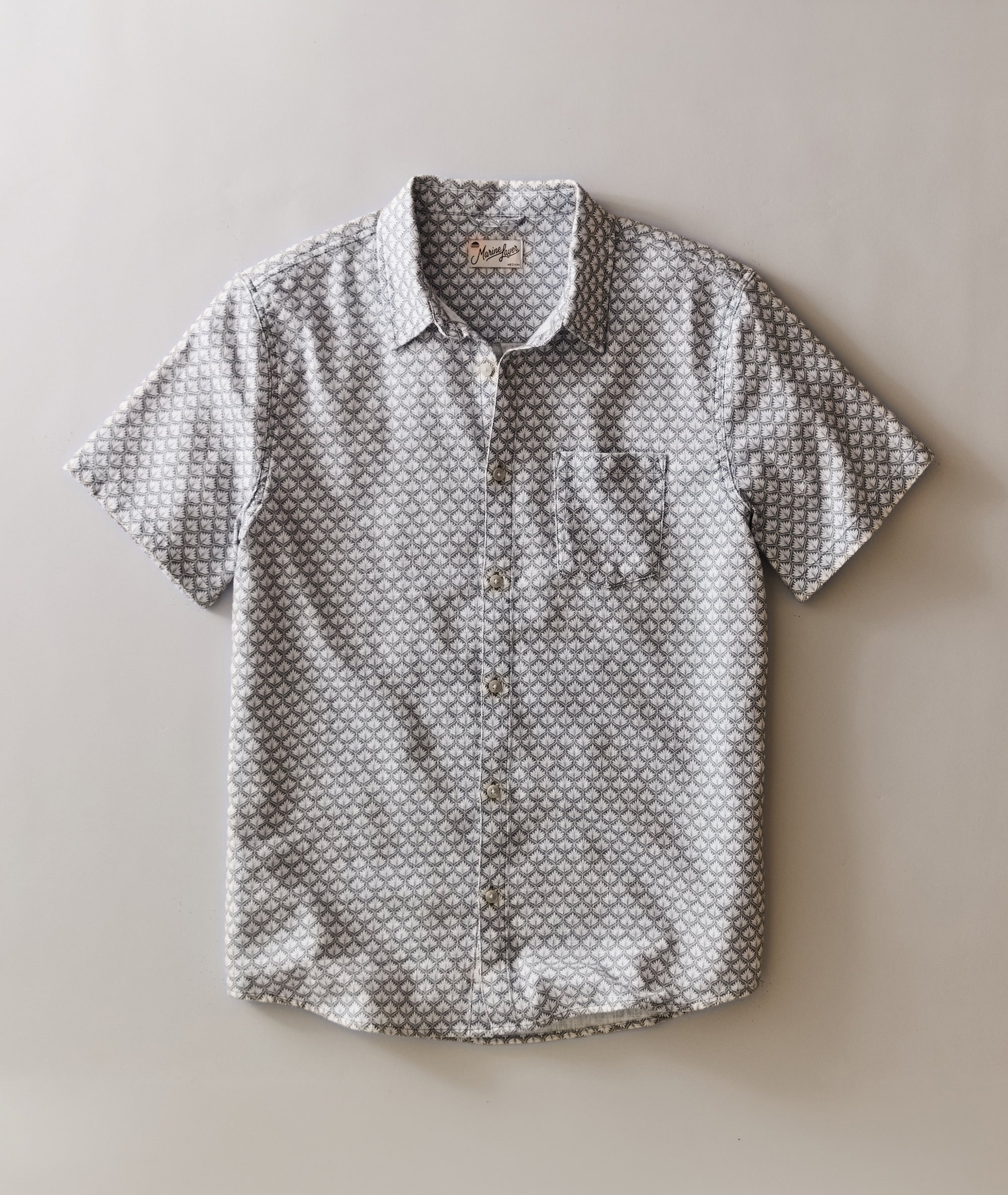 Stretch Selvage Short Sleeve Shirt