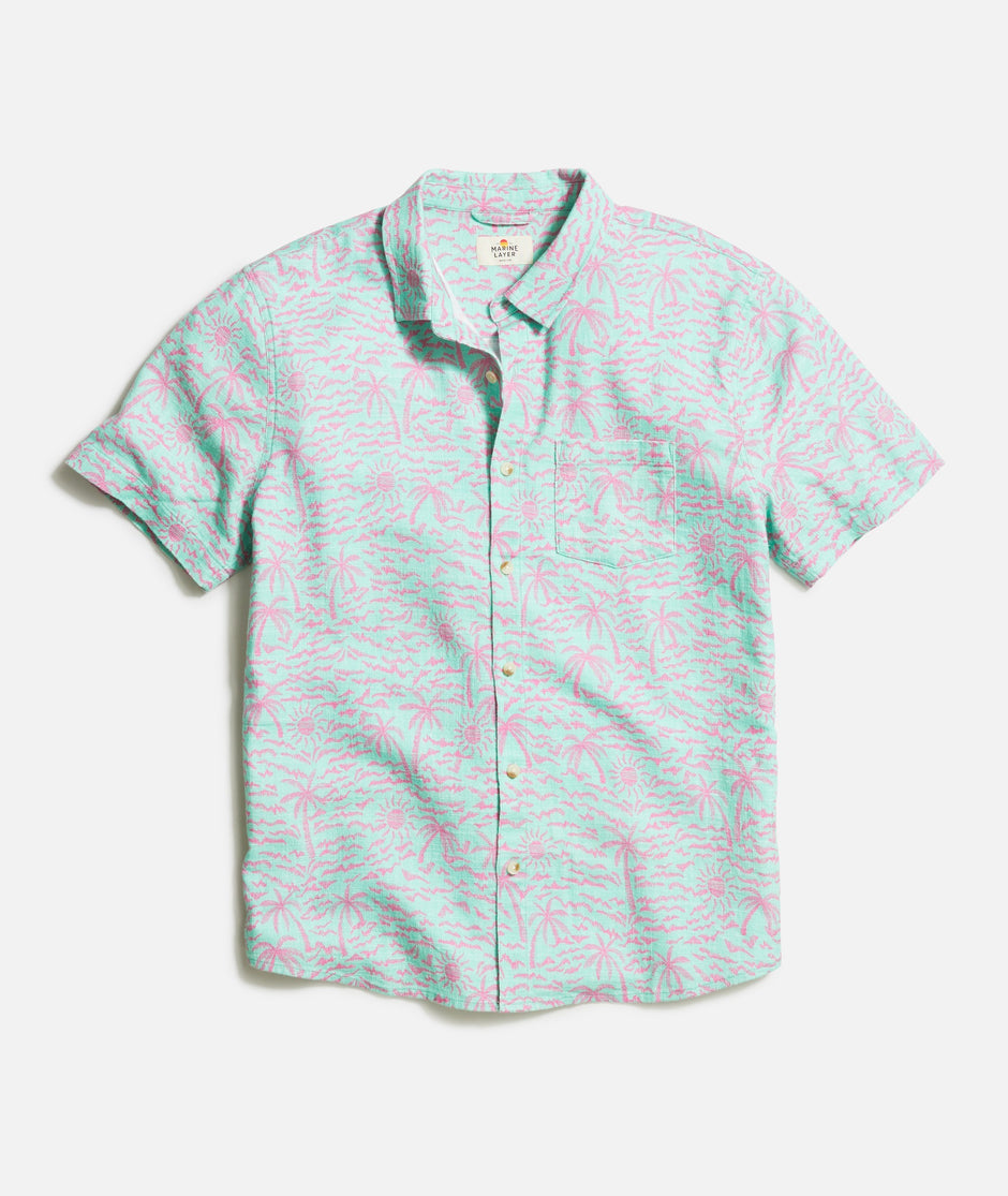 Stretch Selvage Short Sleeve Shirt