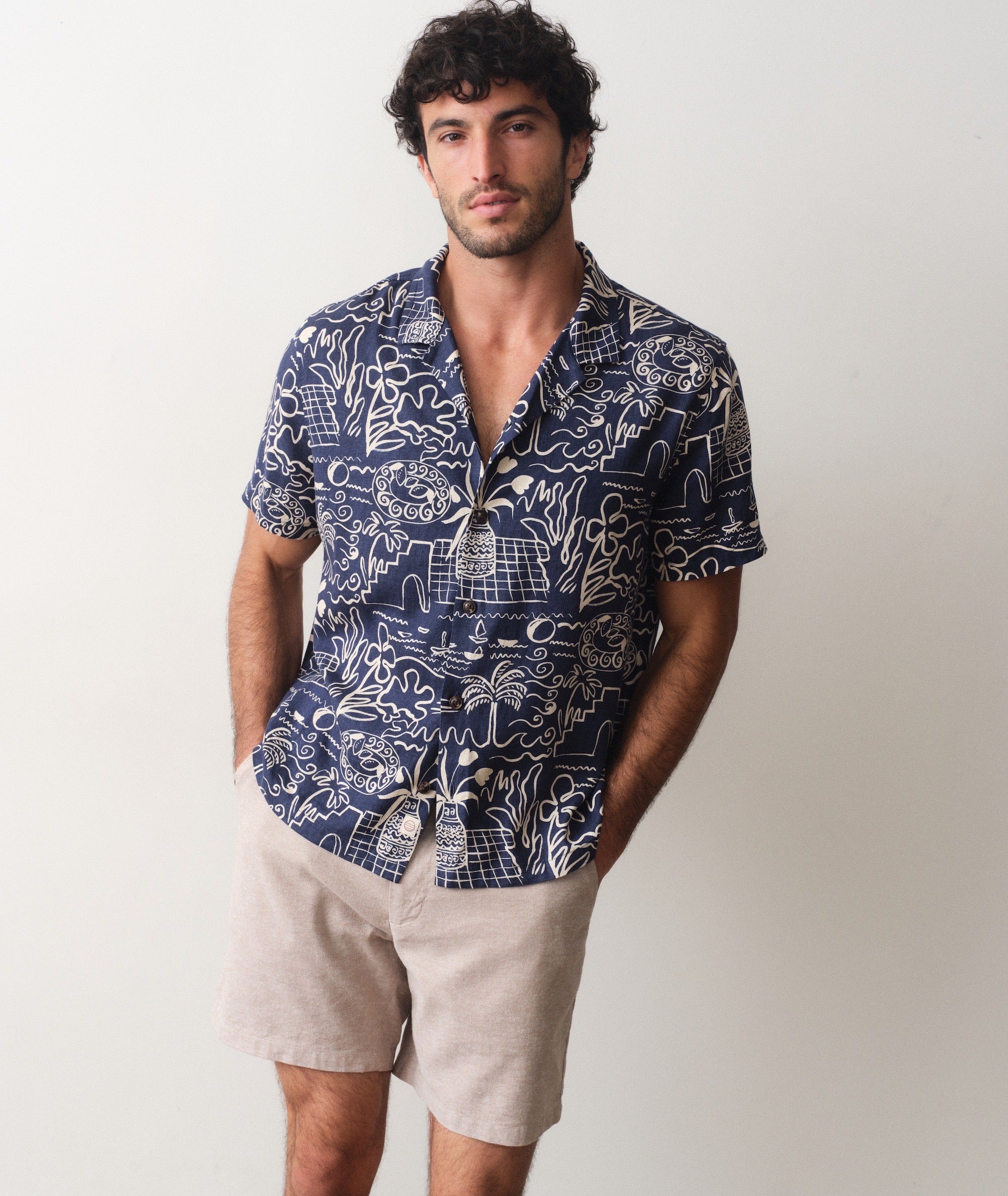 Pablo Tencel Linen Resort Shirt