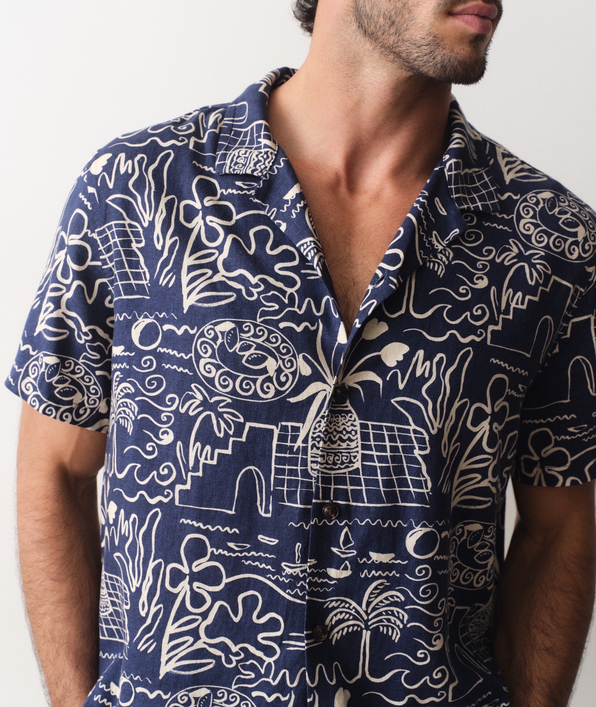 Pablo Tencel Linen Resort Shirt