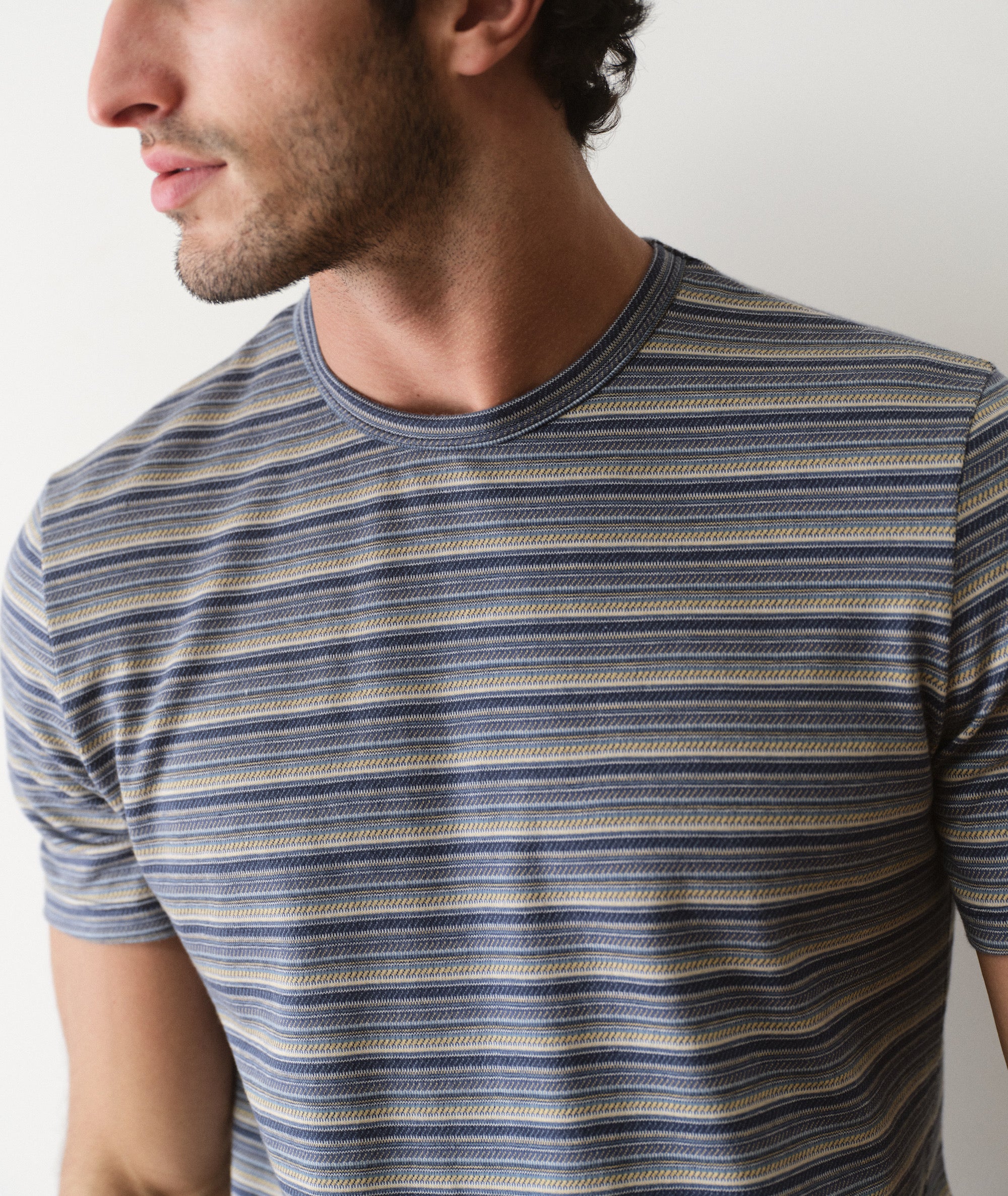 Signature Jacquard Crew Tee