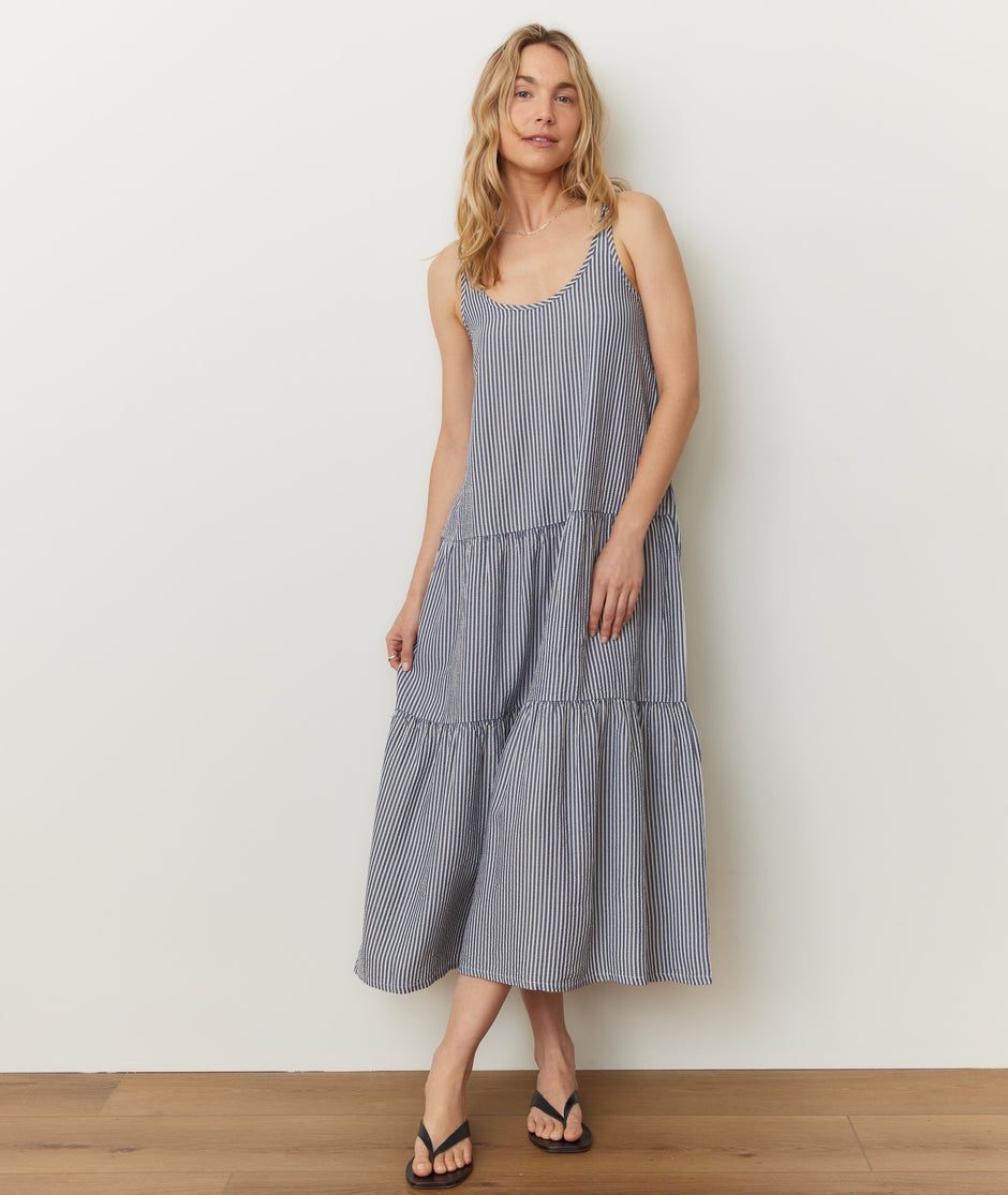 Poppy Seersucker Maxi Dress