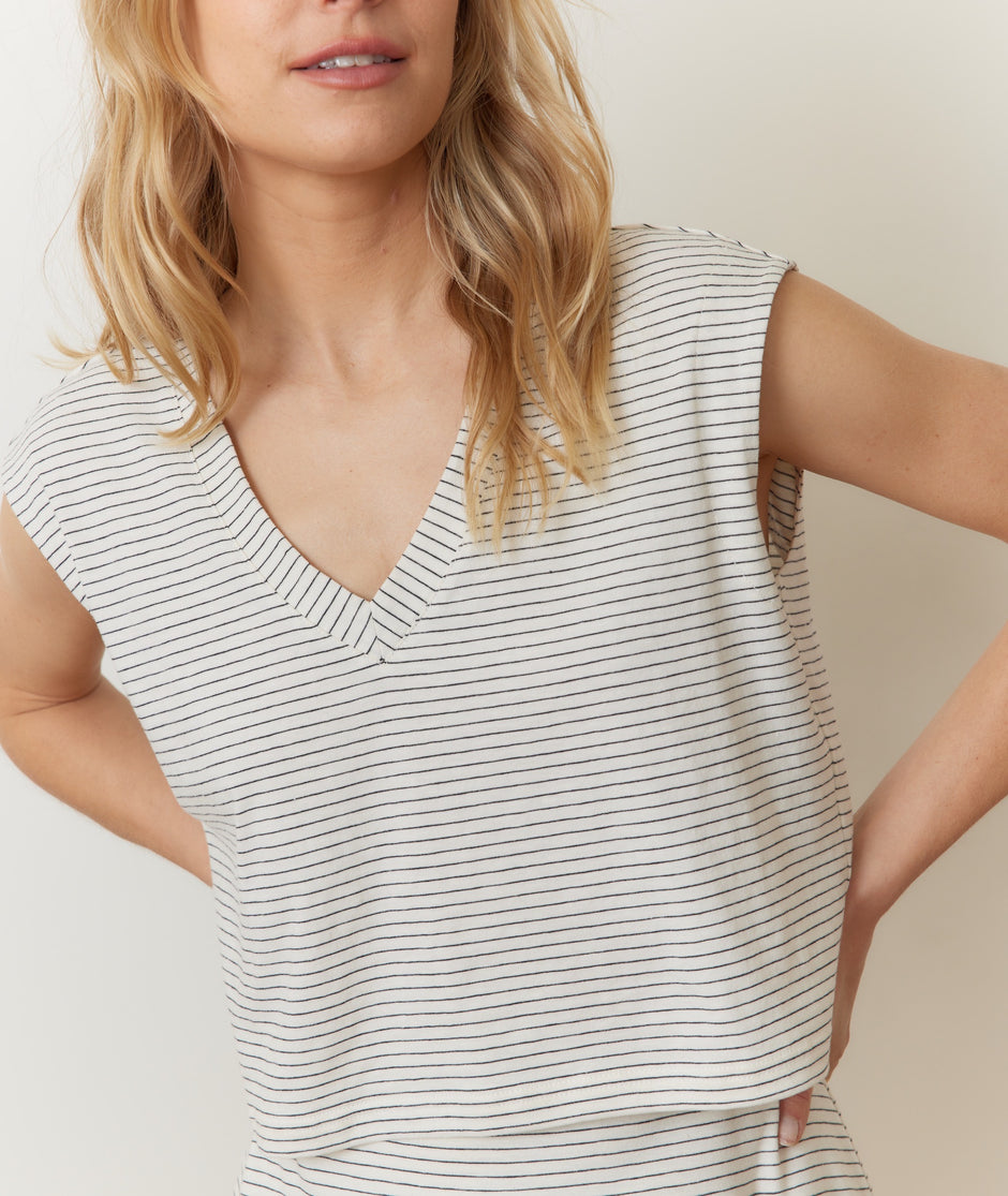 Nina Relaxed V-Neck Tank
