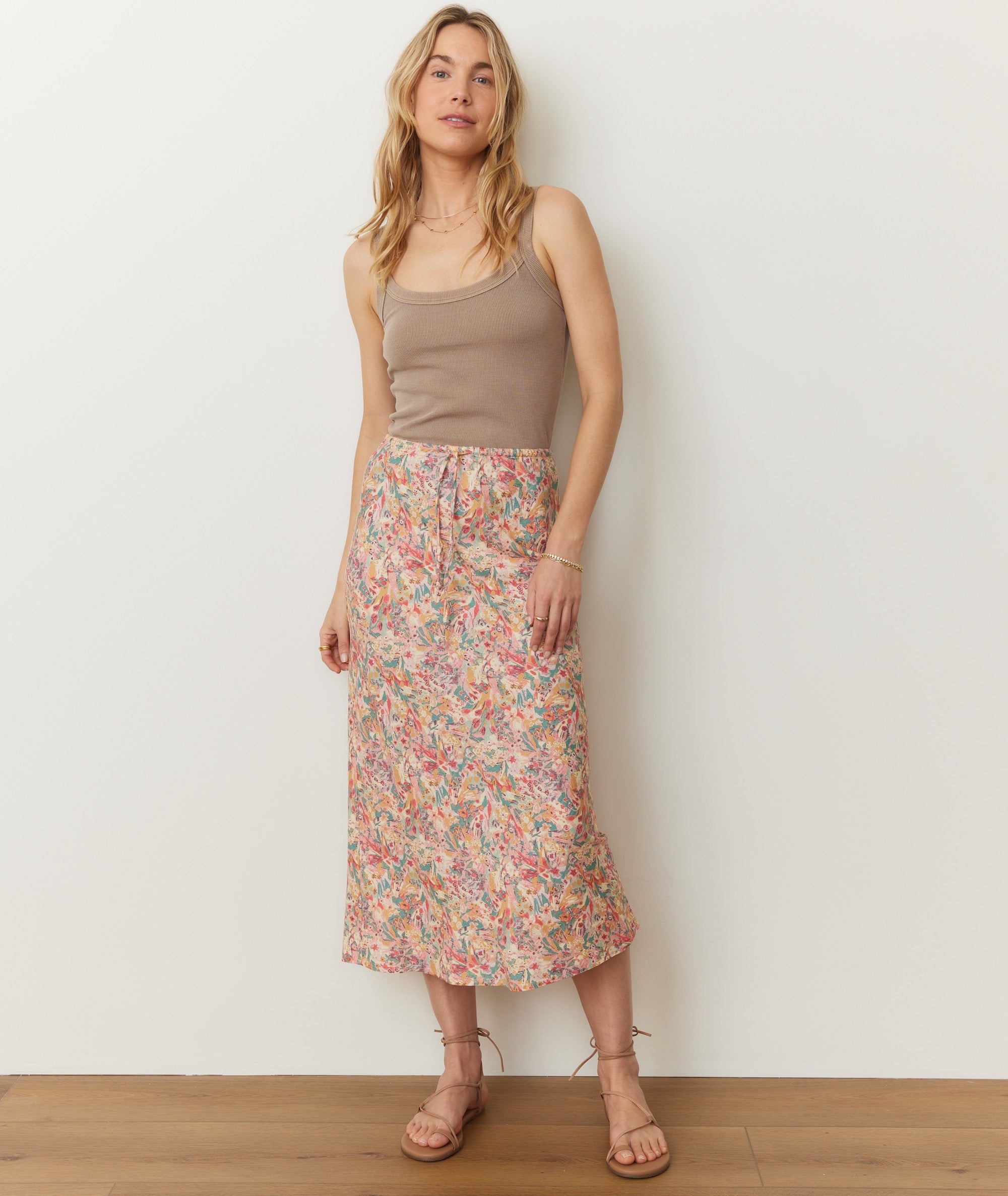 Avery Hemp Midi Skirt