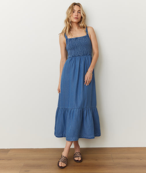 selene cocktail midi dress blue Maxi – Marine Layer or any occasion where