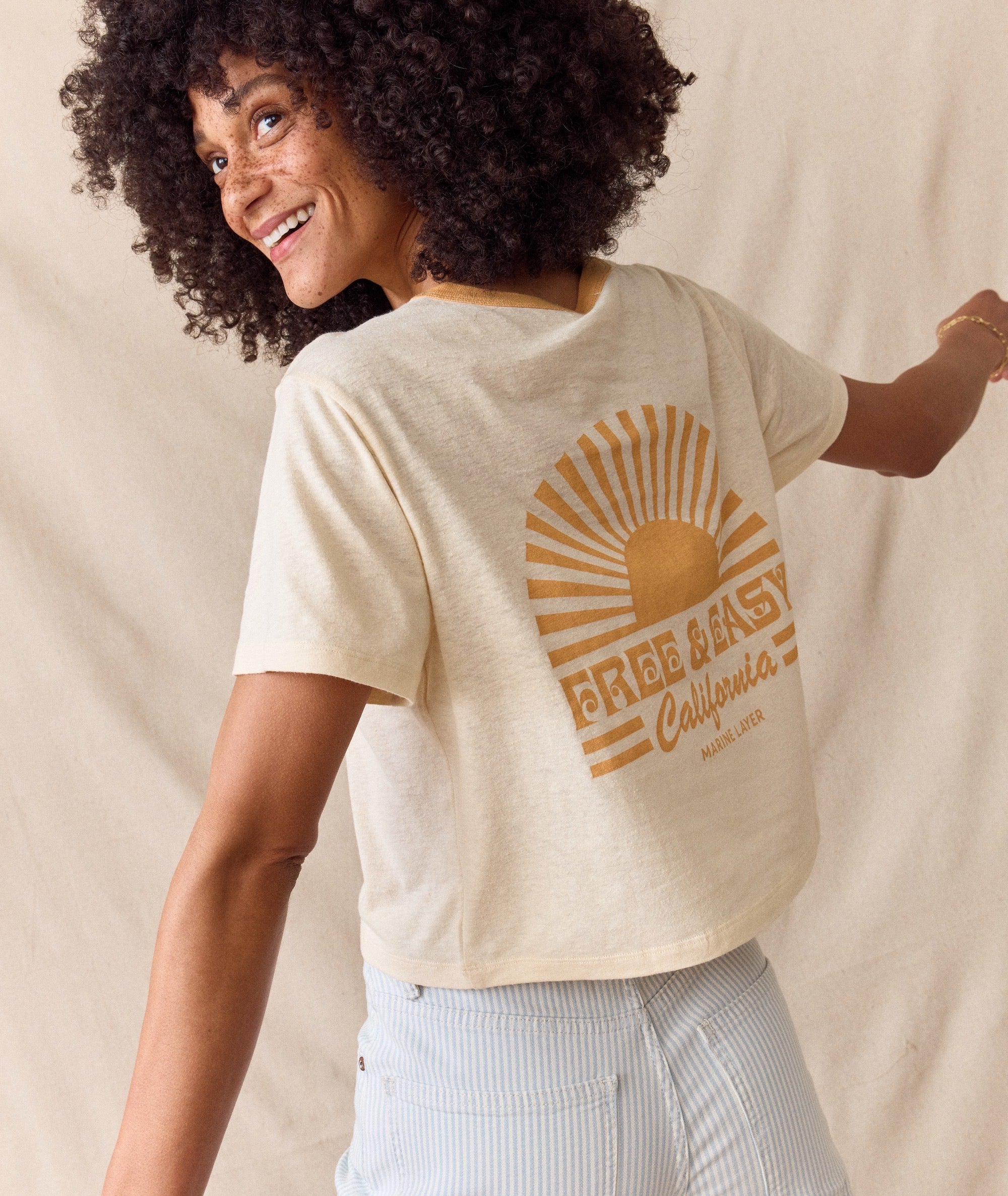 ML x Free & Easy Crop Graphic Tee