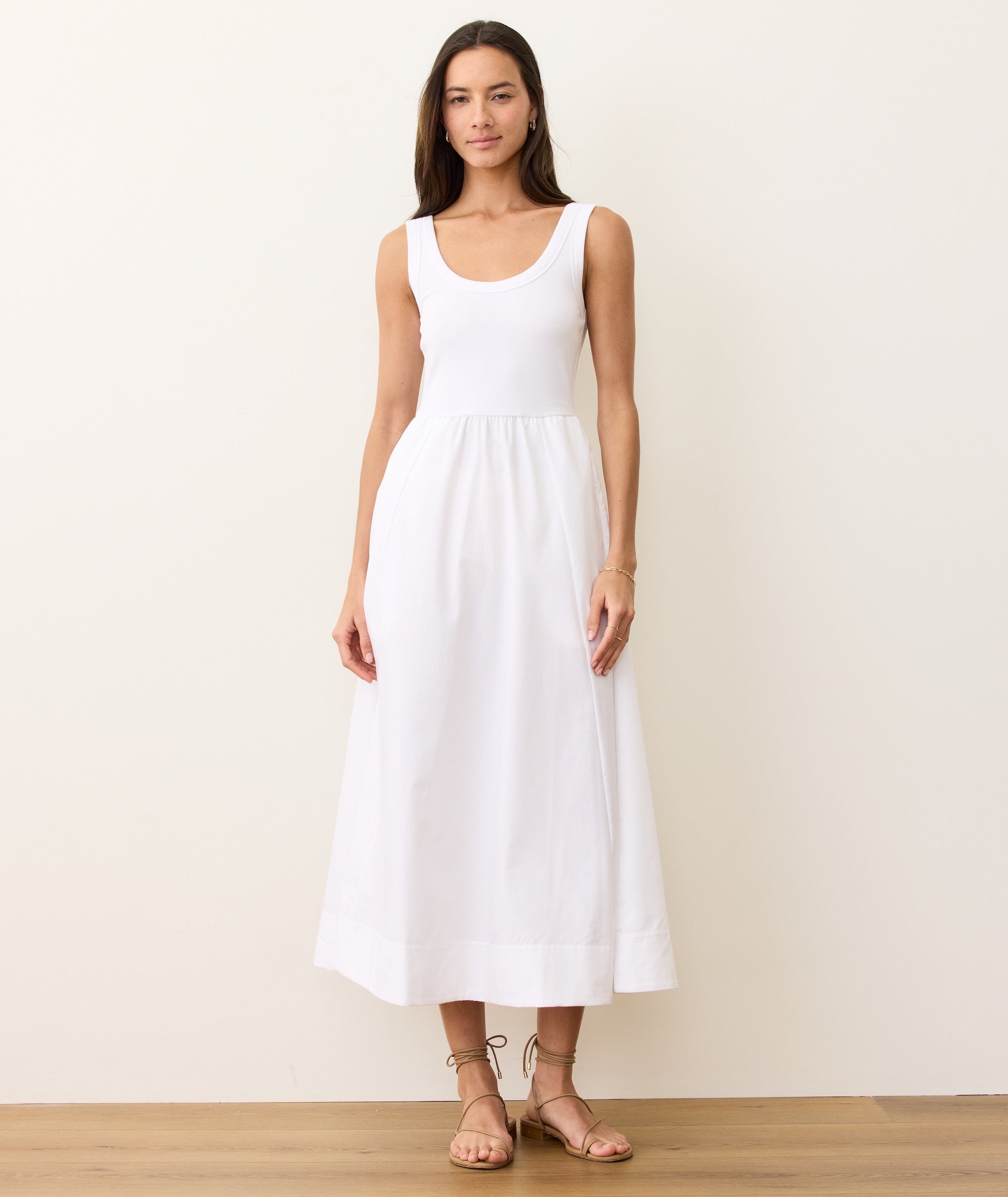 Lexi Rib Poplin Midi Dress