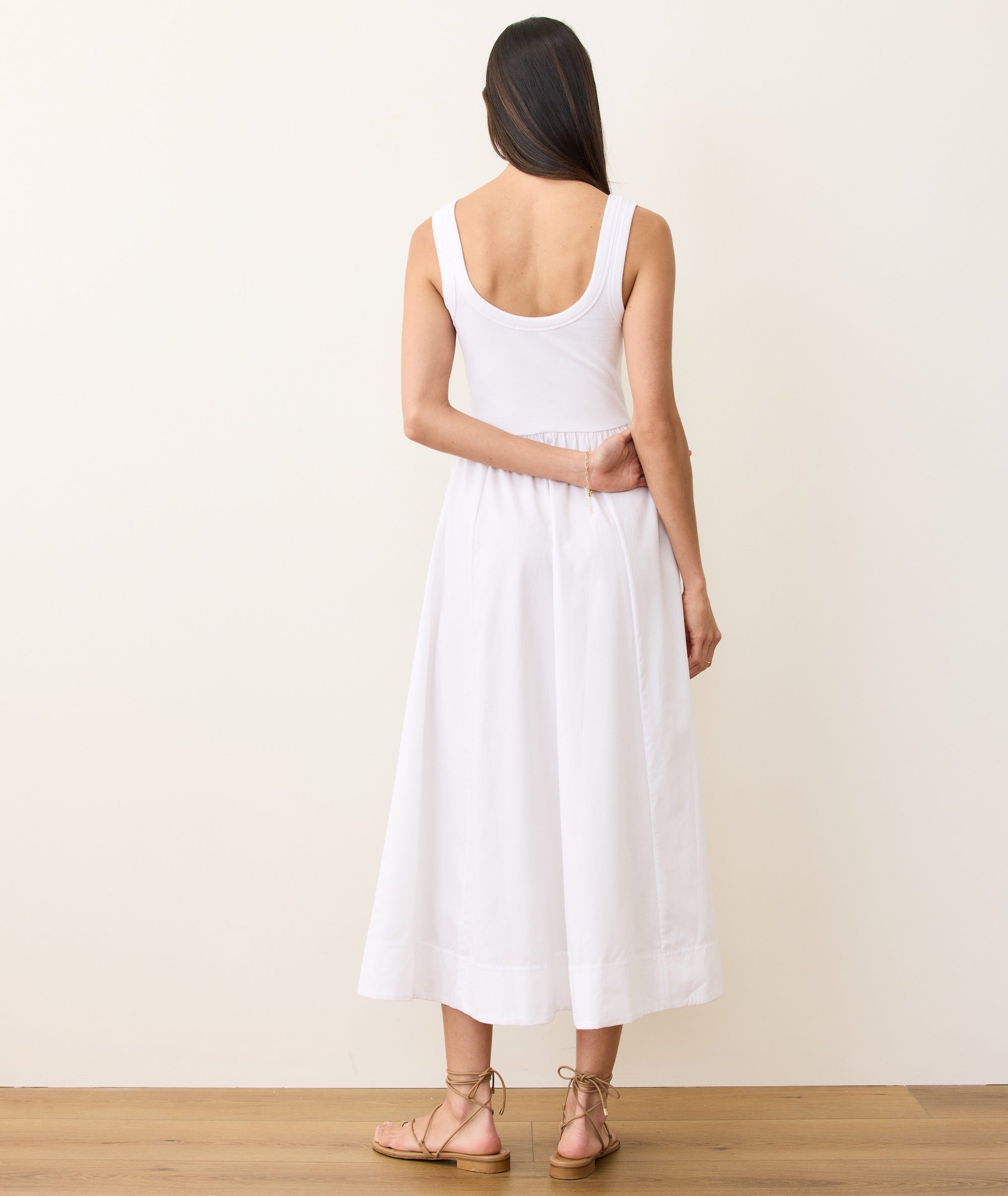 Lexi Rib Poplin Midi Dress