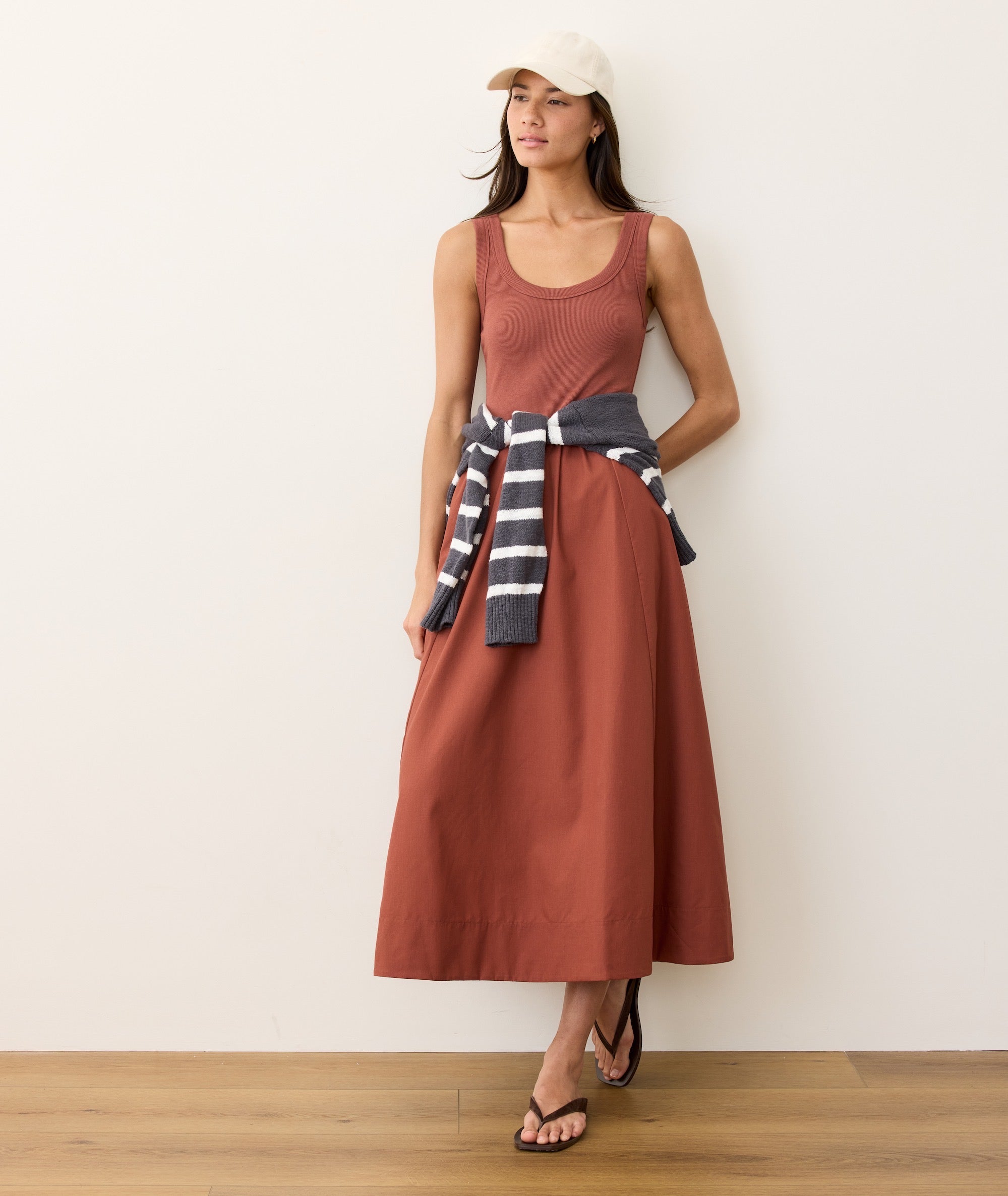 Lexi Rib Poplin Midi Dress Marine Layer Lexi Rib Poplin Midi Dress Marine Layer