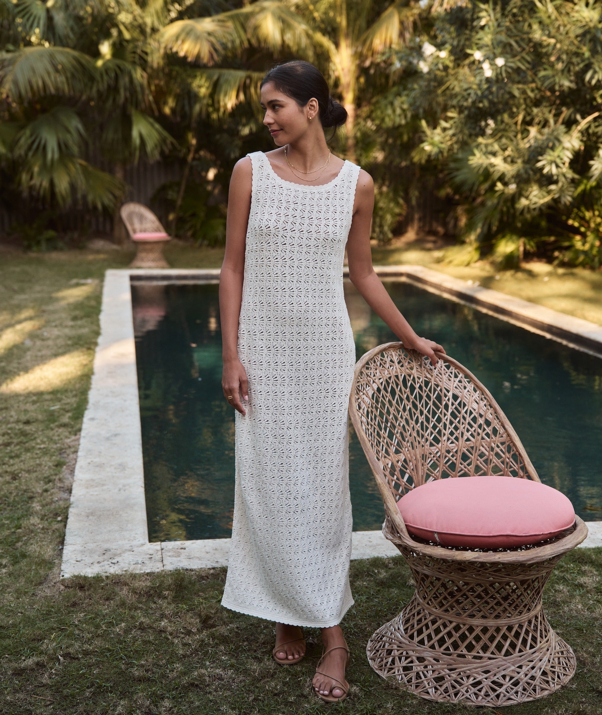 Marine Layer Women's Mirage Open Stitch Maxi Sweater Dress - White - Maxi Dresses Marine Layer Women's Mirage Open Stitch Maxi Sweater Dress - White - Maxi Dresses