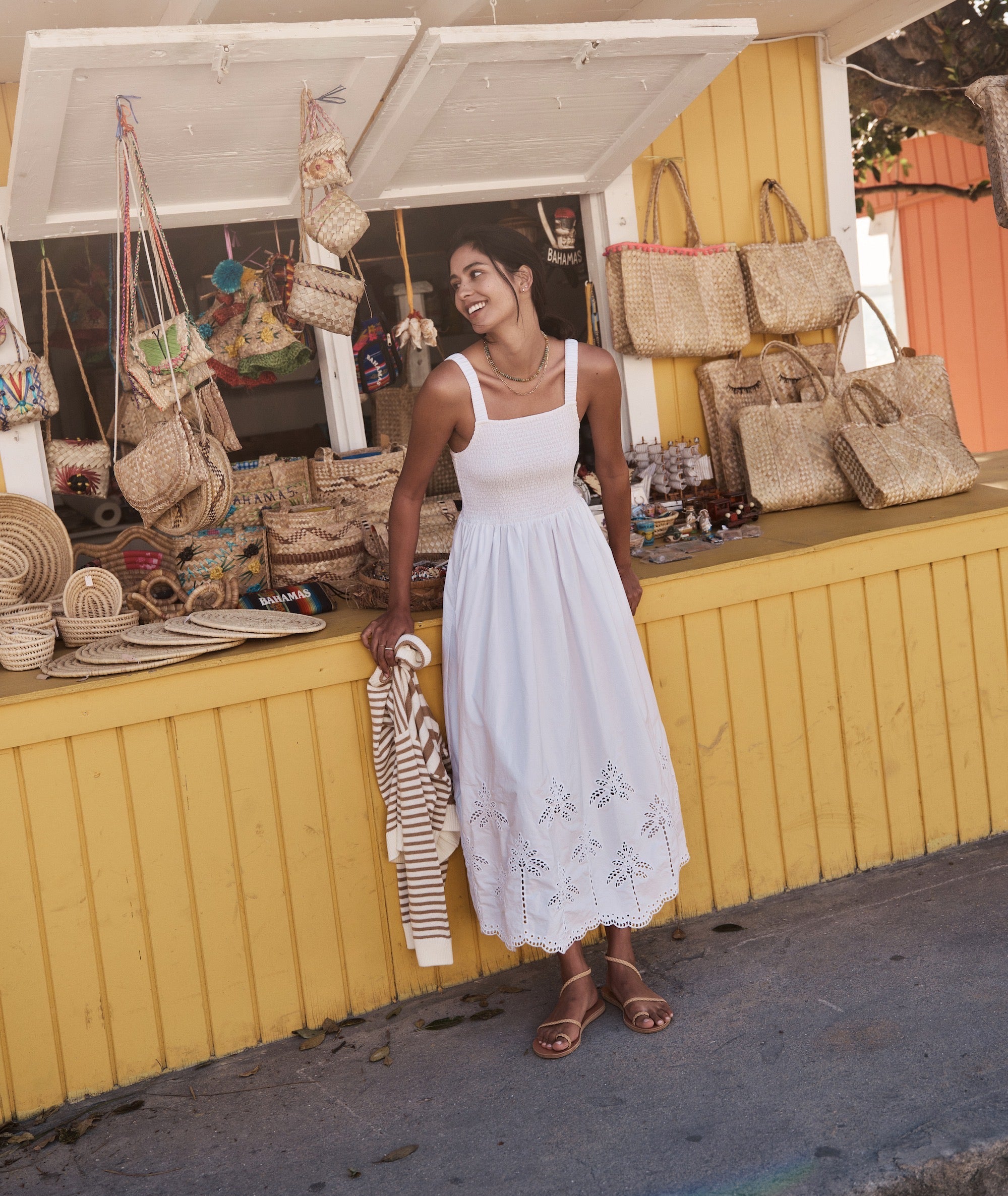 Selene Eyelet Maxi Dress