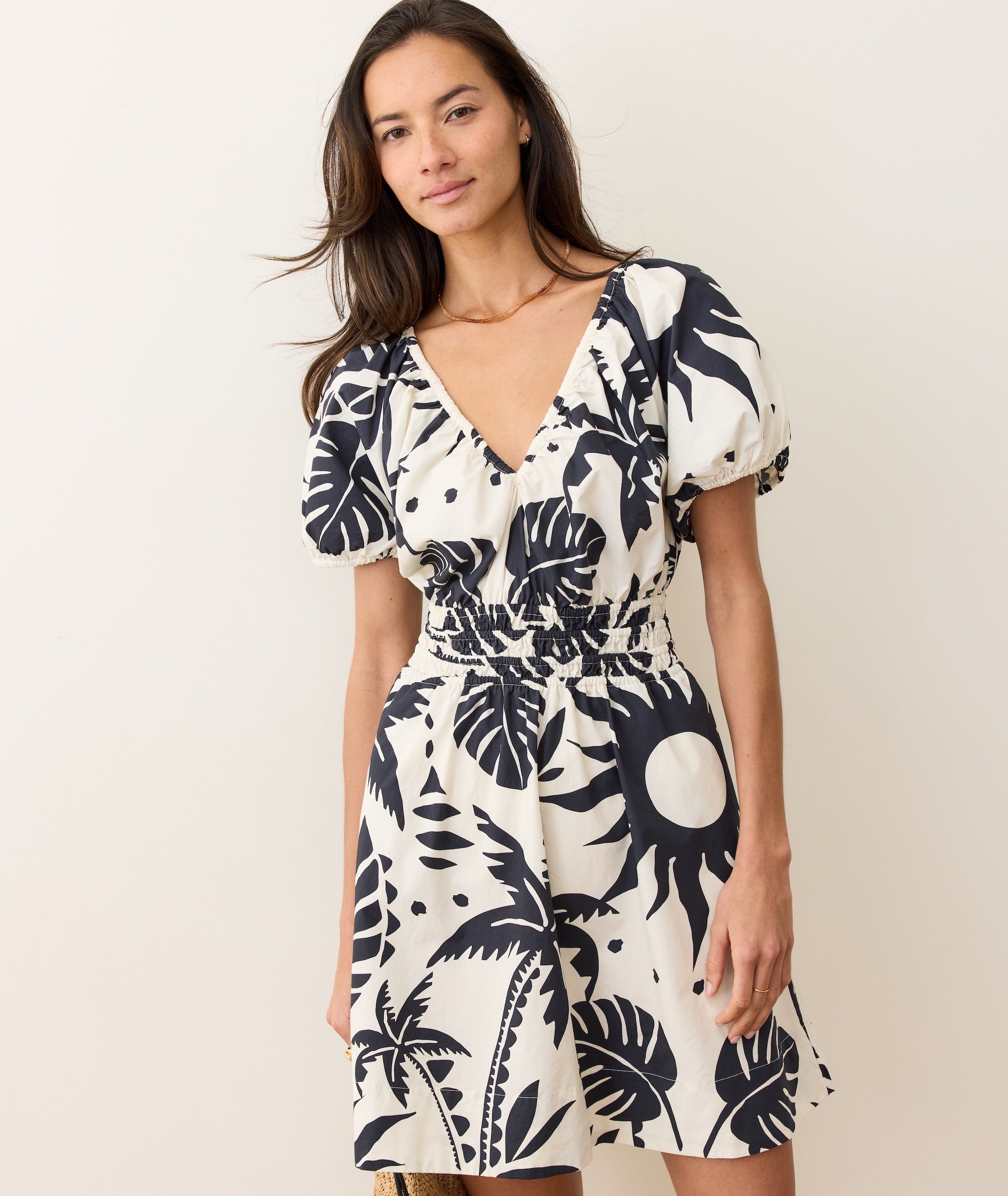 emery mini dress Emery Button-Up Mini Dress Cream