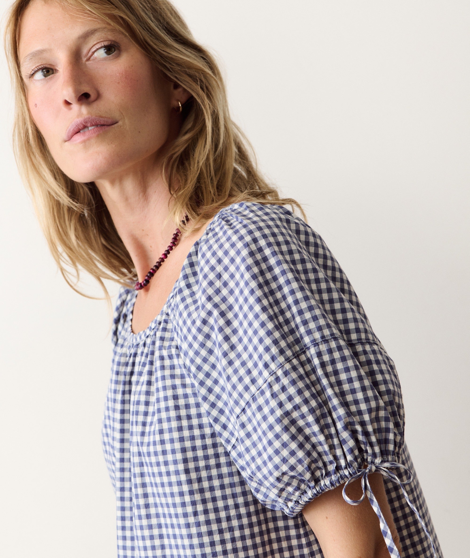 Women's Aleca Mini Dress | Bay Blue Gingham