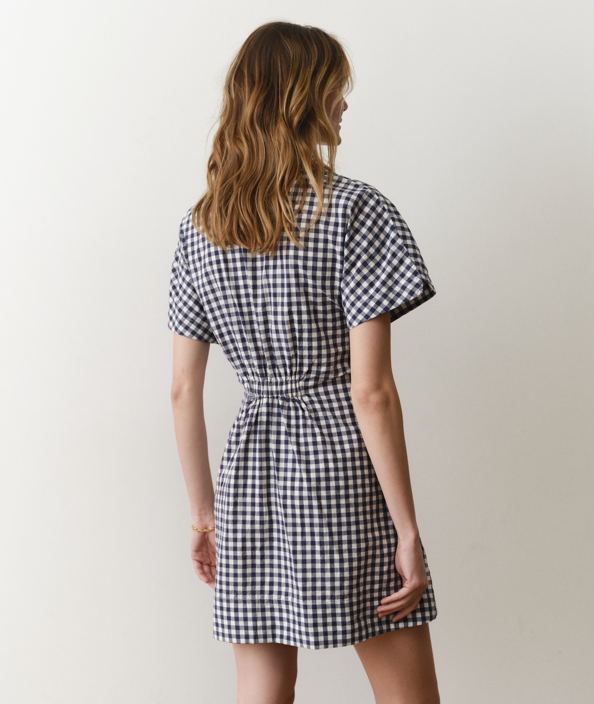 black and white gingham shirt dress Gingham Shirt Dress Black