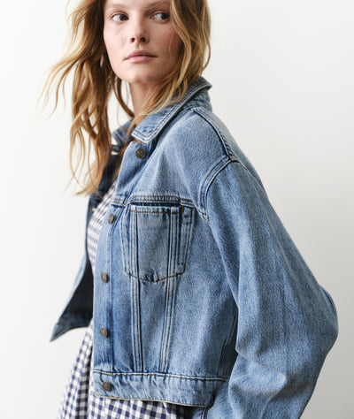 Ash Crop Denim Jacket