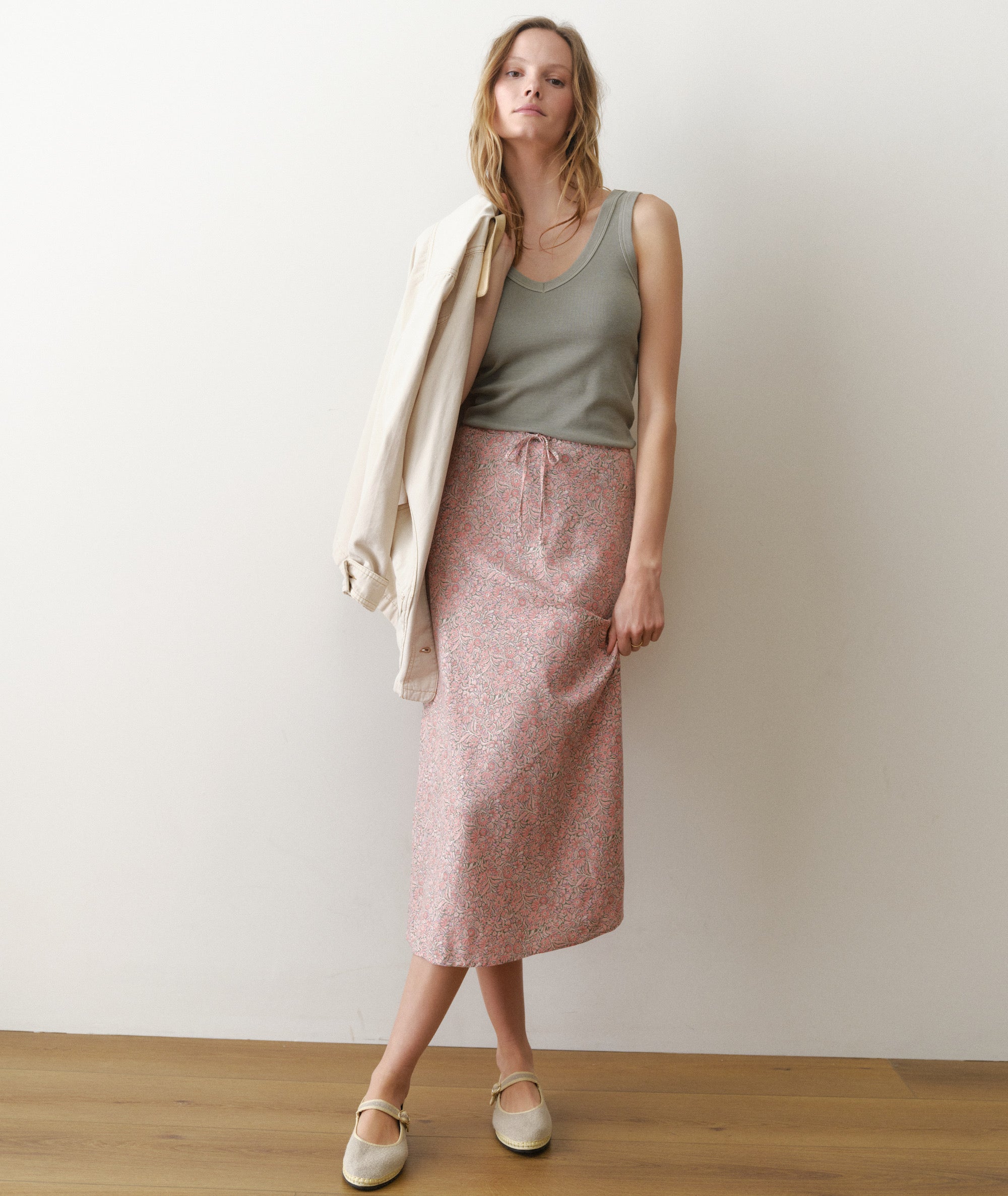 Avery Hemp Midi Skirt