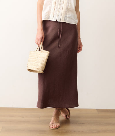 Avery Linen Midi Skirt