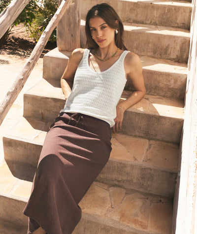 Avery Linen Midi Skirt