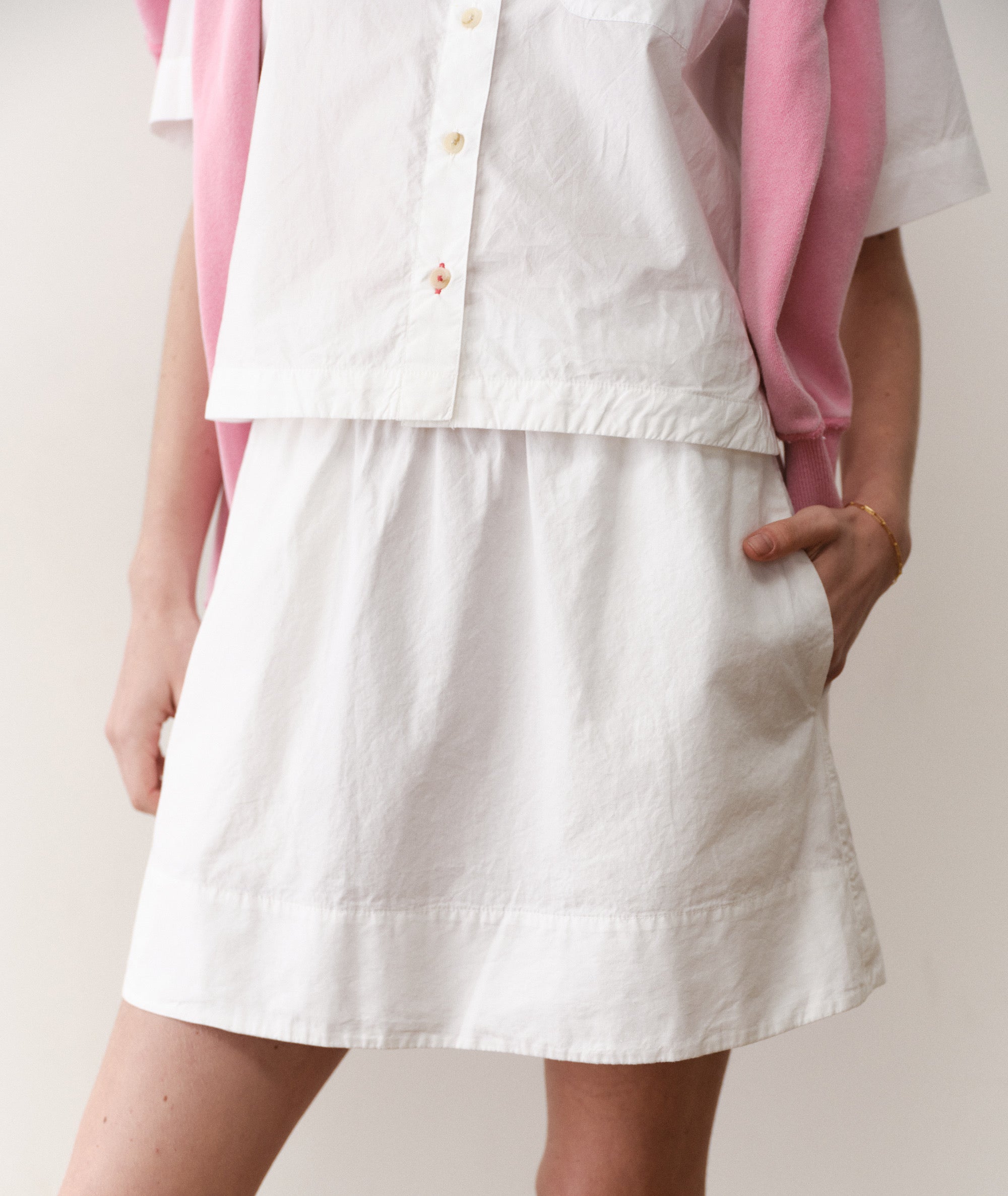 Lea Poplin Mini Skirt