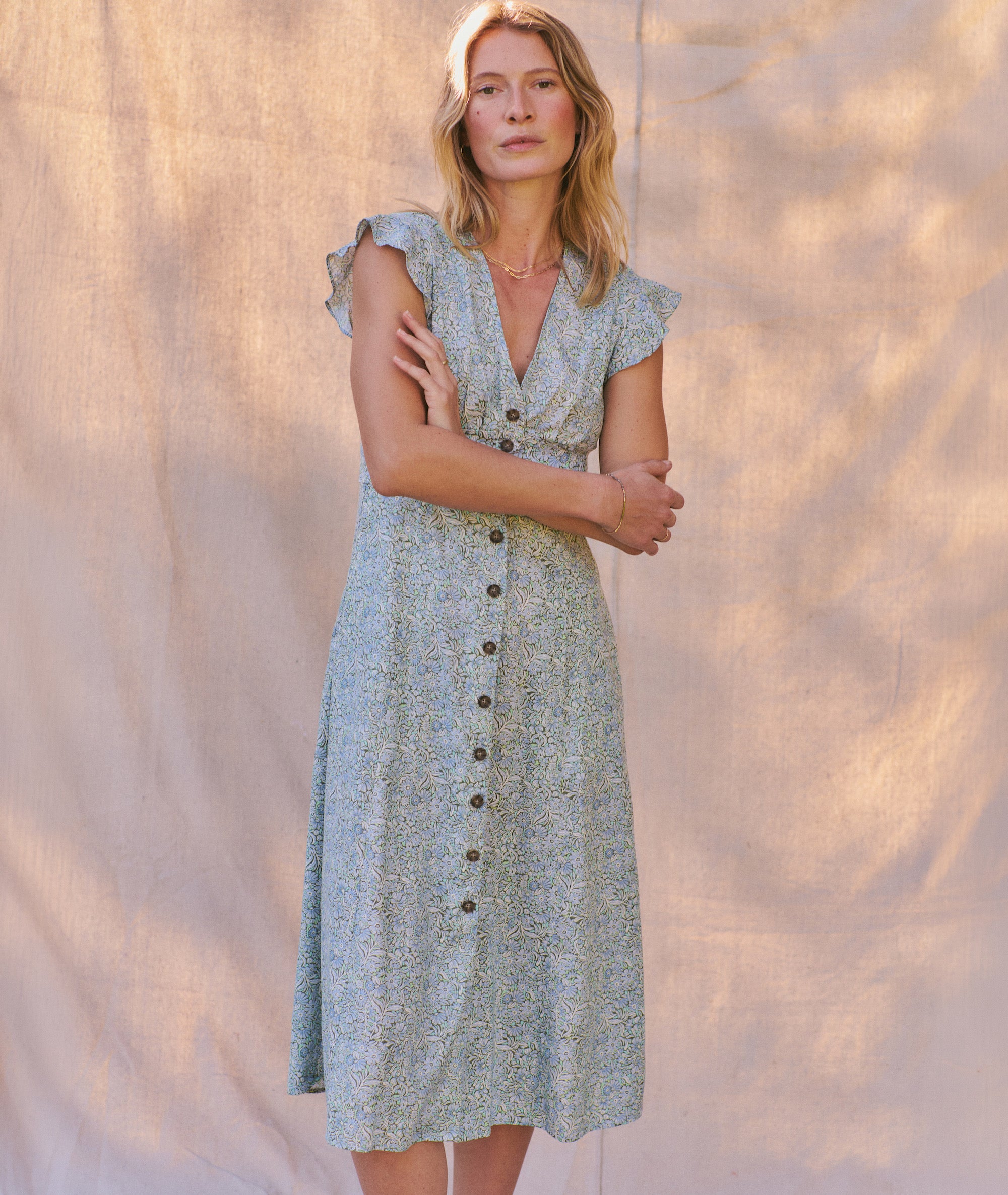 Camila Midi Dress Marine Layer Camila Midi Dress Marine Layer