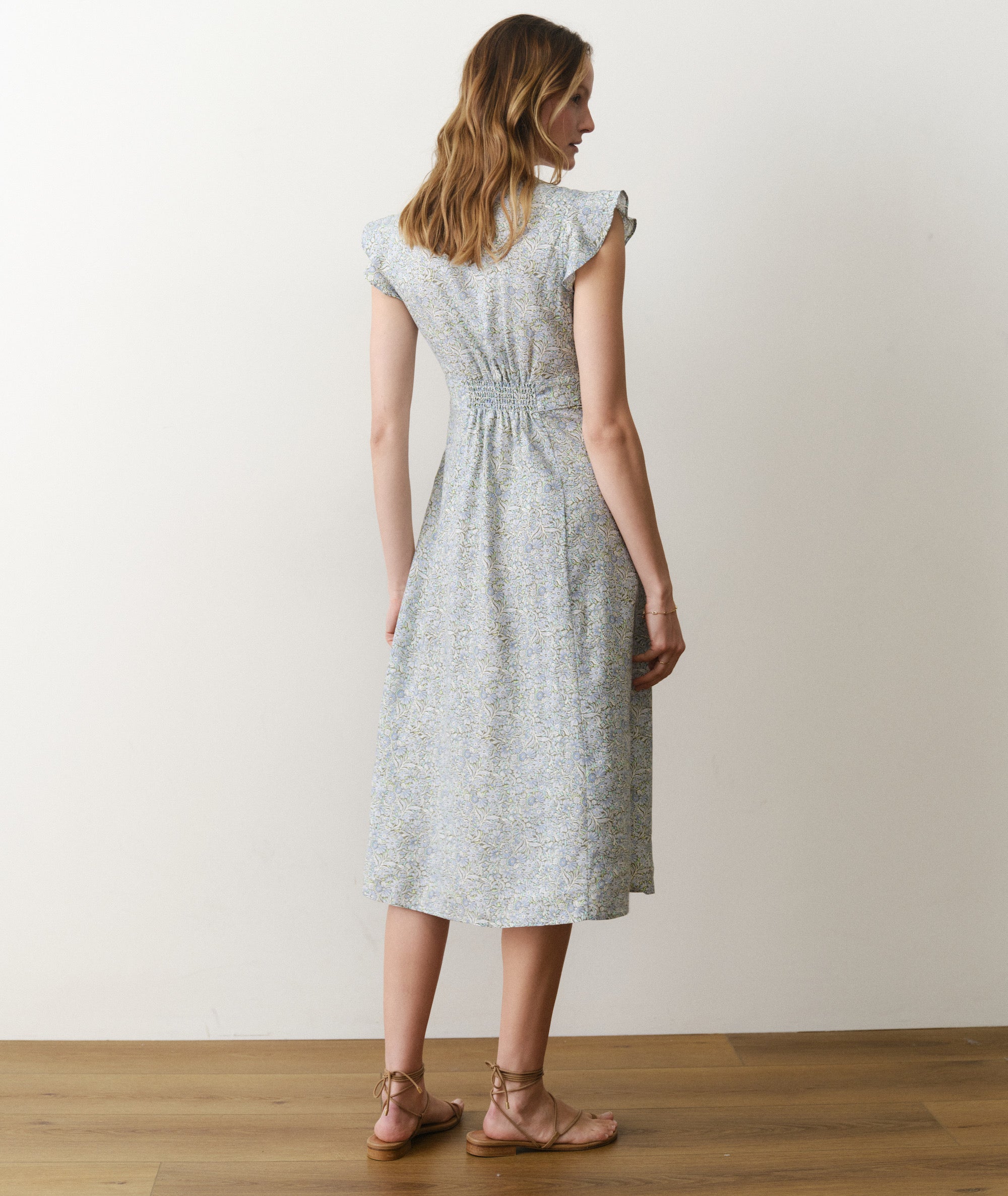 Marine Layer - Camila Midi Dress - Sea Floral, S Marine Layer - Camila Midi Dress - Sea Floral, S
