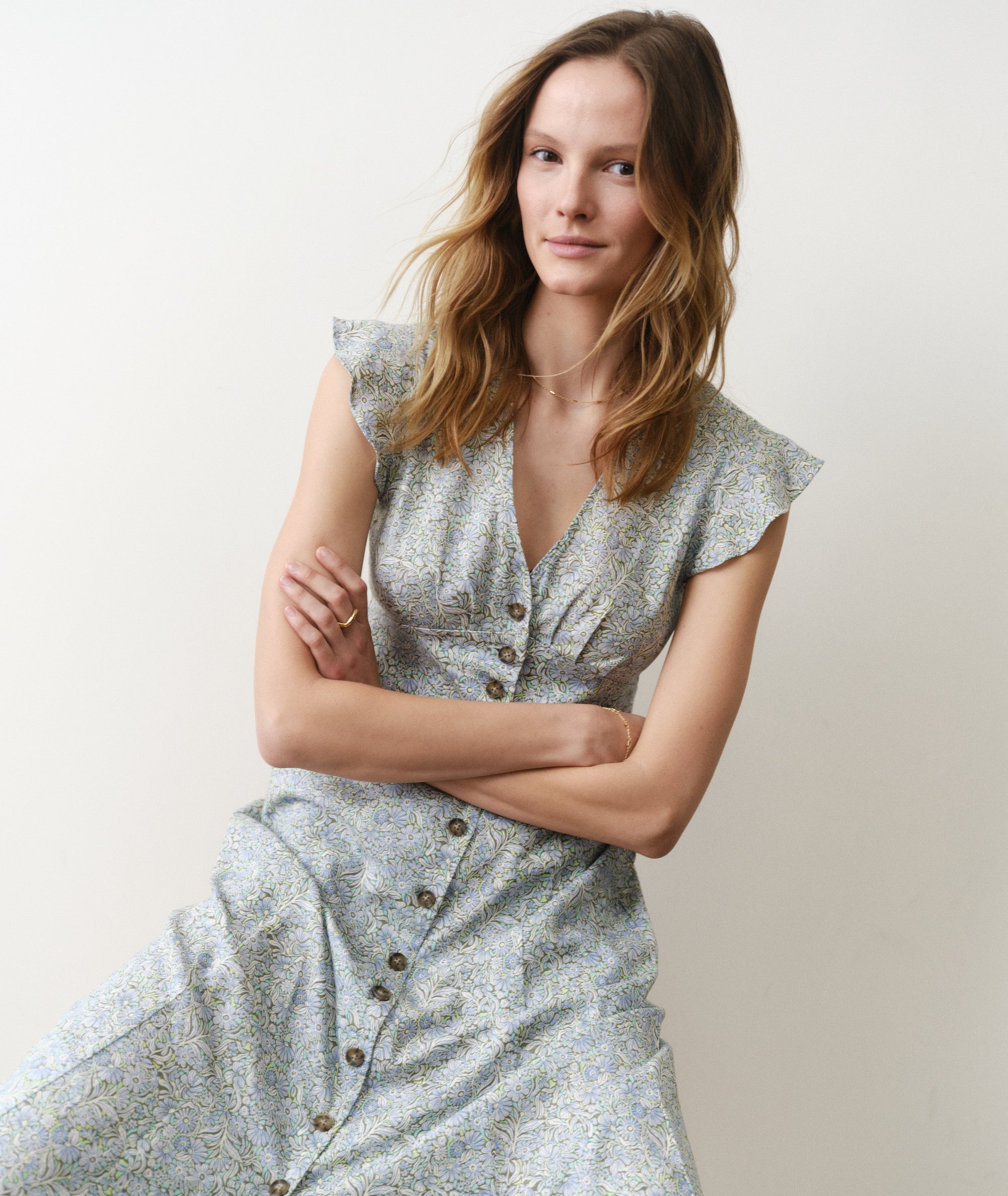 camila midi dress marine layer Marine Layer Women's Camila Midi Dress, XL, Medium Wash
