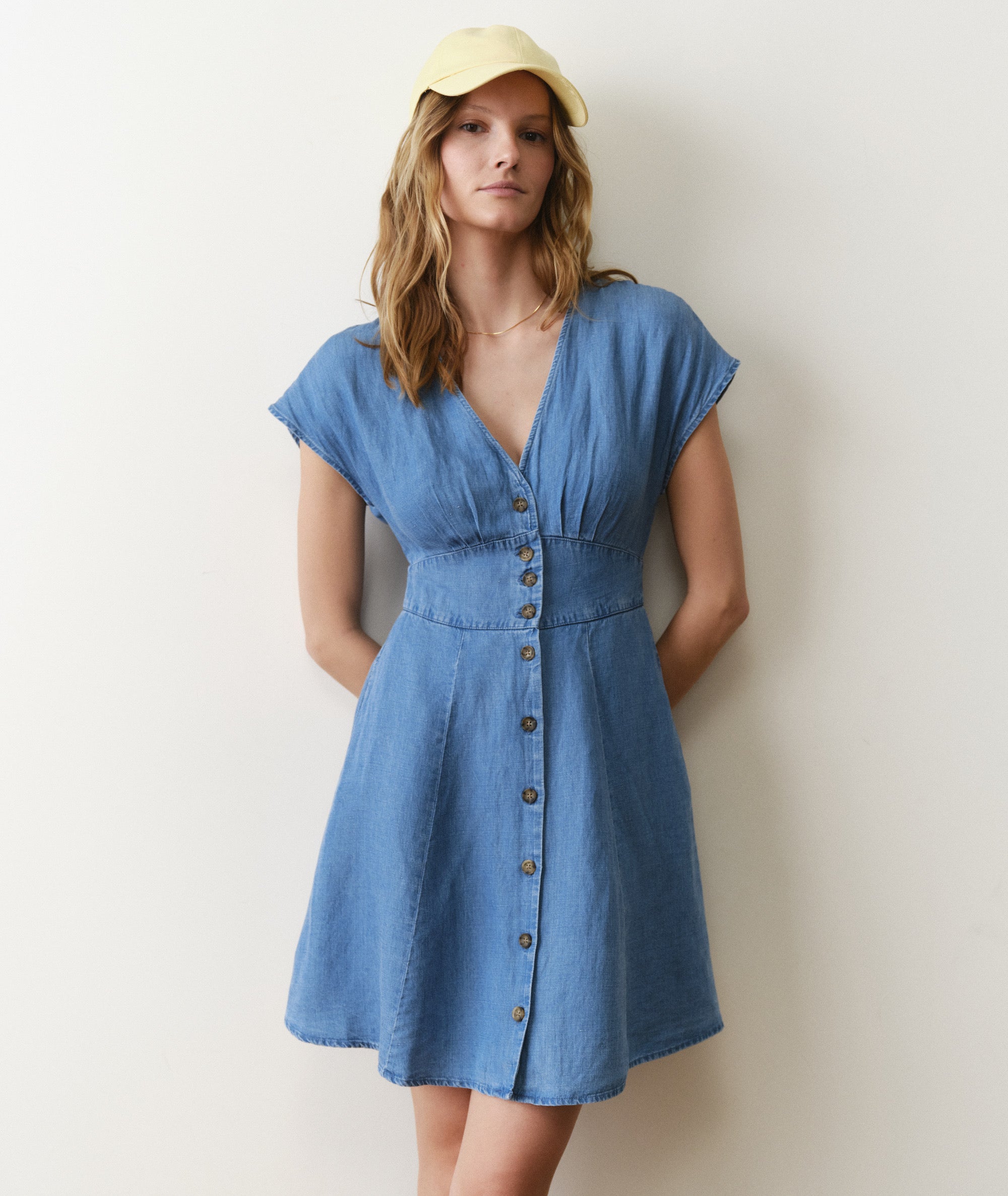 Marine Layer Camila Mini Dress - Light Wash Marine Layer Camila Mini Dress - Light Wash