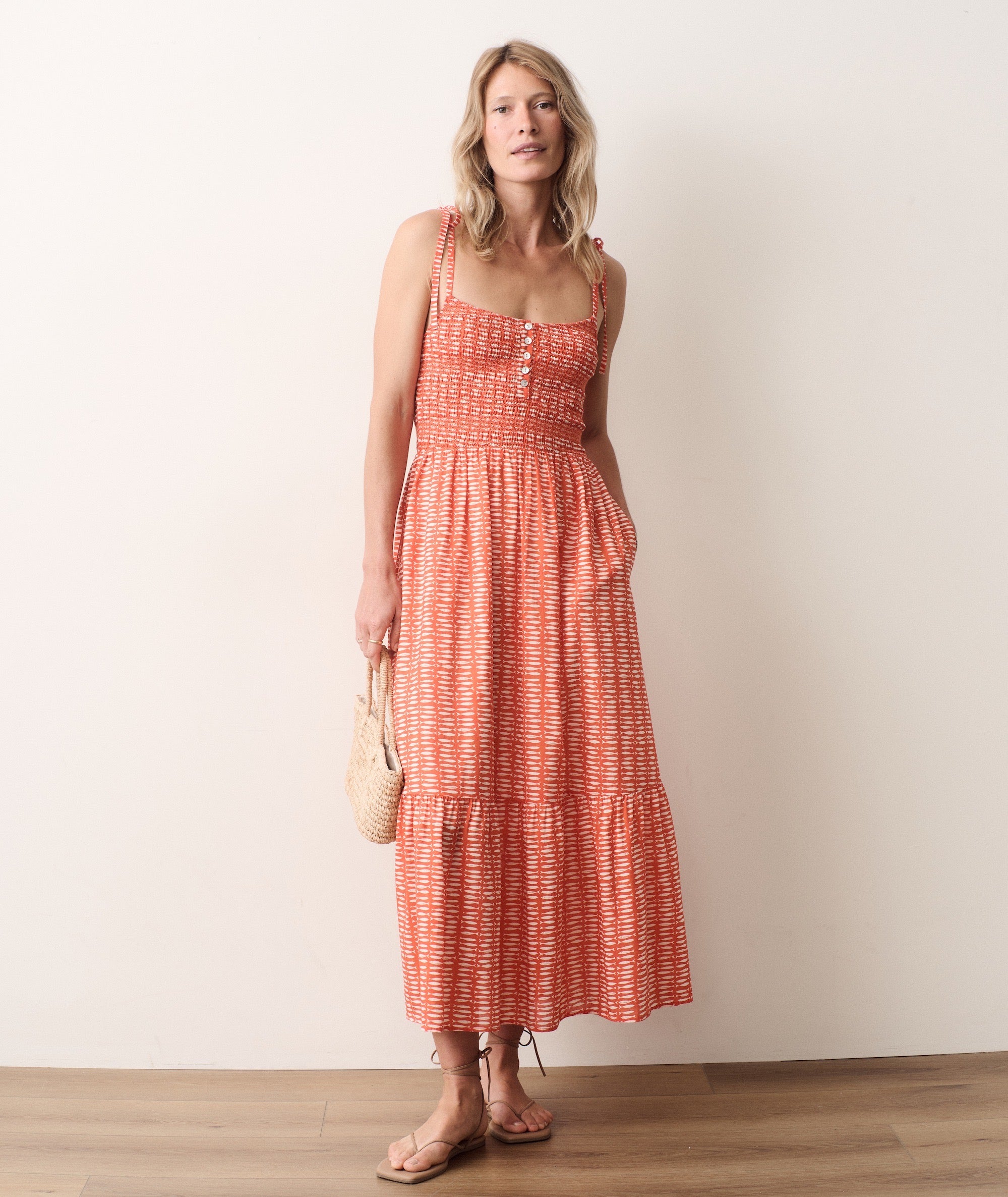 sondra celli dress cost Carmen Smocked Dress – Marine Layer