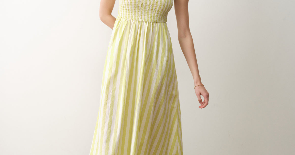 Darcy Poplin Smocked Dress  Marine Layer