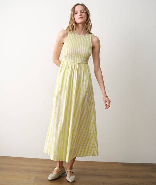Darcy Poplin Smocked Dress – Marine Layer