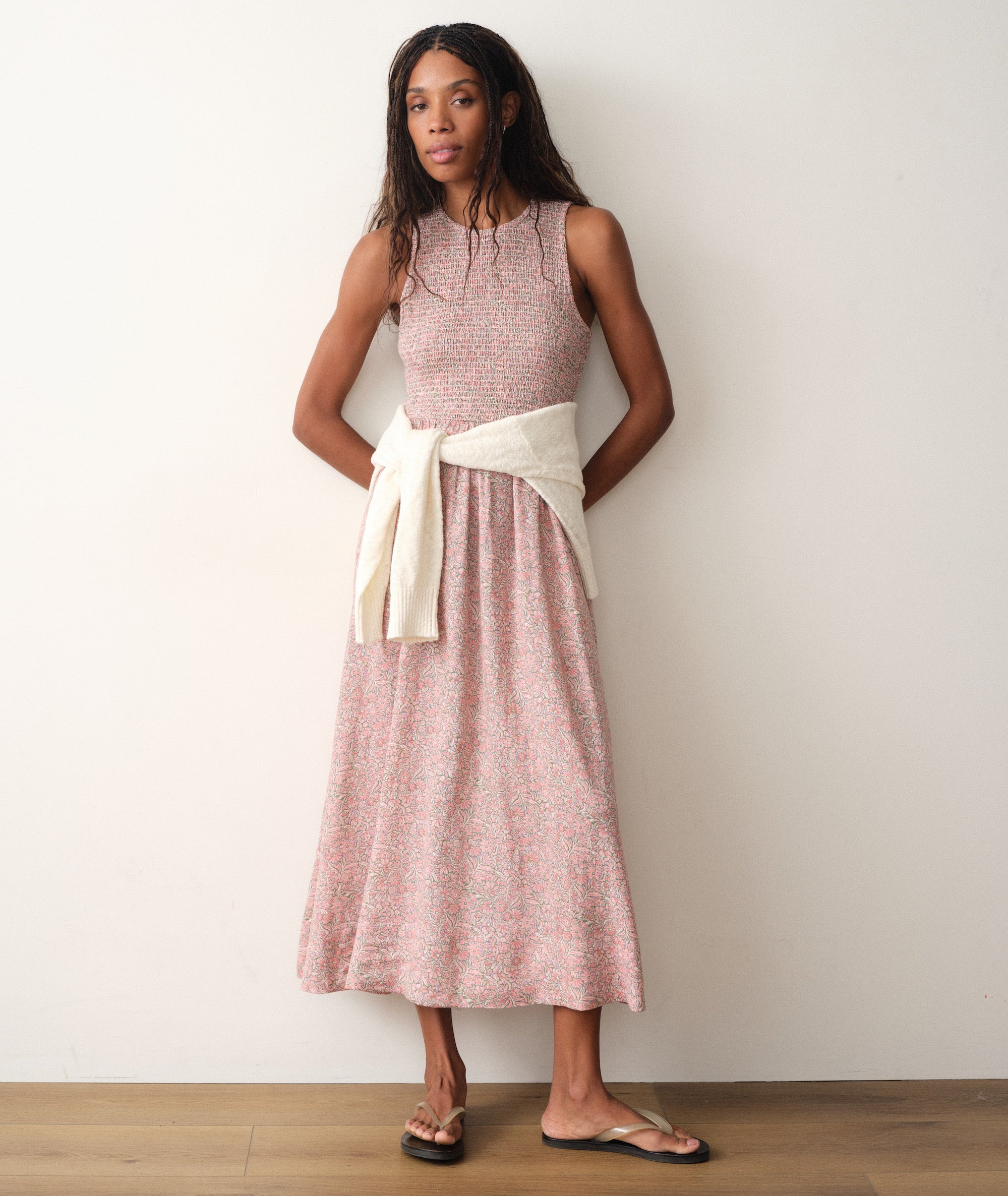 Marine Layer Darcy Smocked Maxi Dress - Women's Multi Floral, XL Marine Layer Darcy Smocked Maxi Dress - Women's Multi Floral, XL