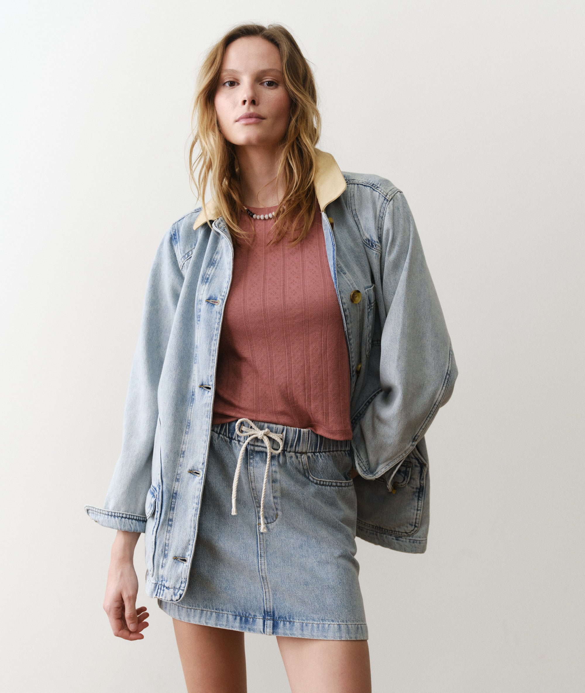 Ella Denim Mini Skirt