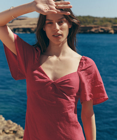 Iris Linen Midi Dress