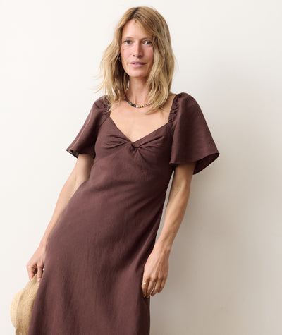 Iris Linen Midi Dress