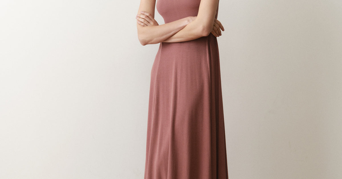 Women's Lexi Rib Fit & Flare Dress | Clay