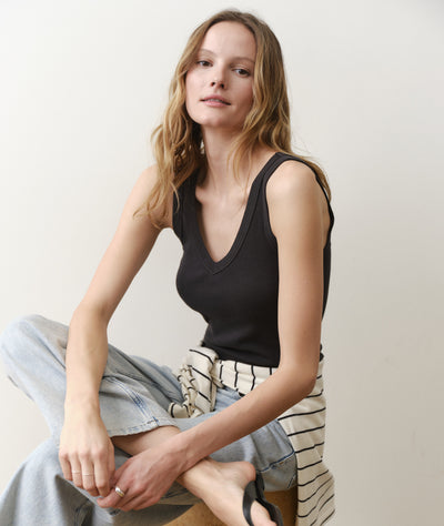 Lexi Rib V-Neck Tank