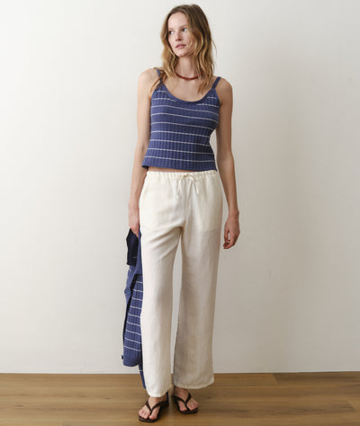 Linen Drawstring Pant