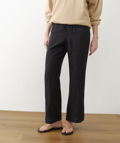 Linen Drawstring Pant