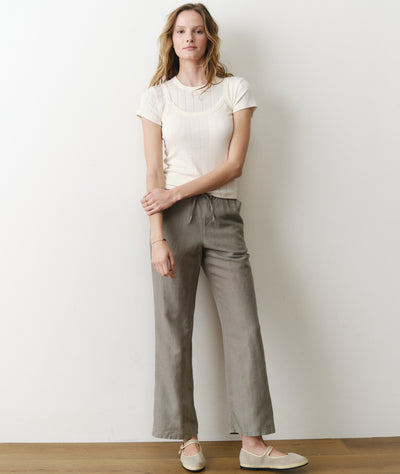 Linen Drawstring Pant
