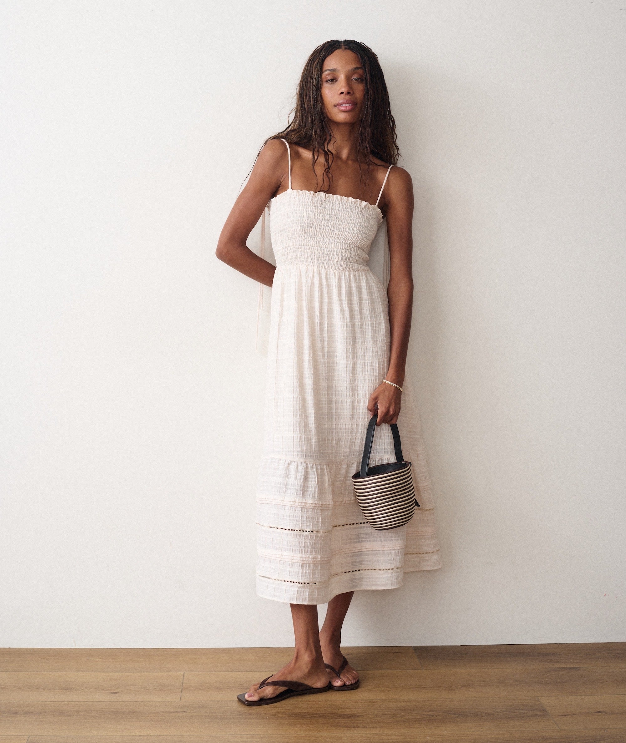 Women's Mirasol Maxi Dress | White | XL by Marine Layer Women's Mirasol Maxi Dress | White | XL by Marine Layer