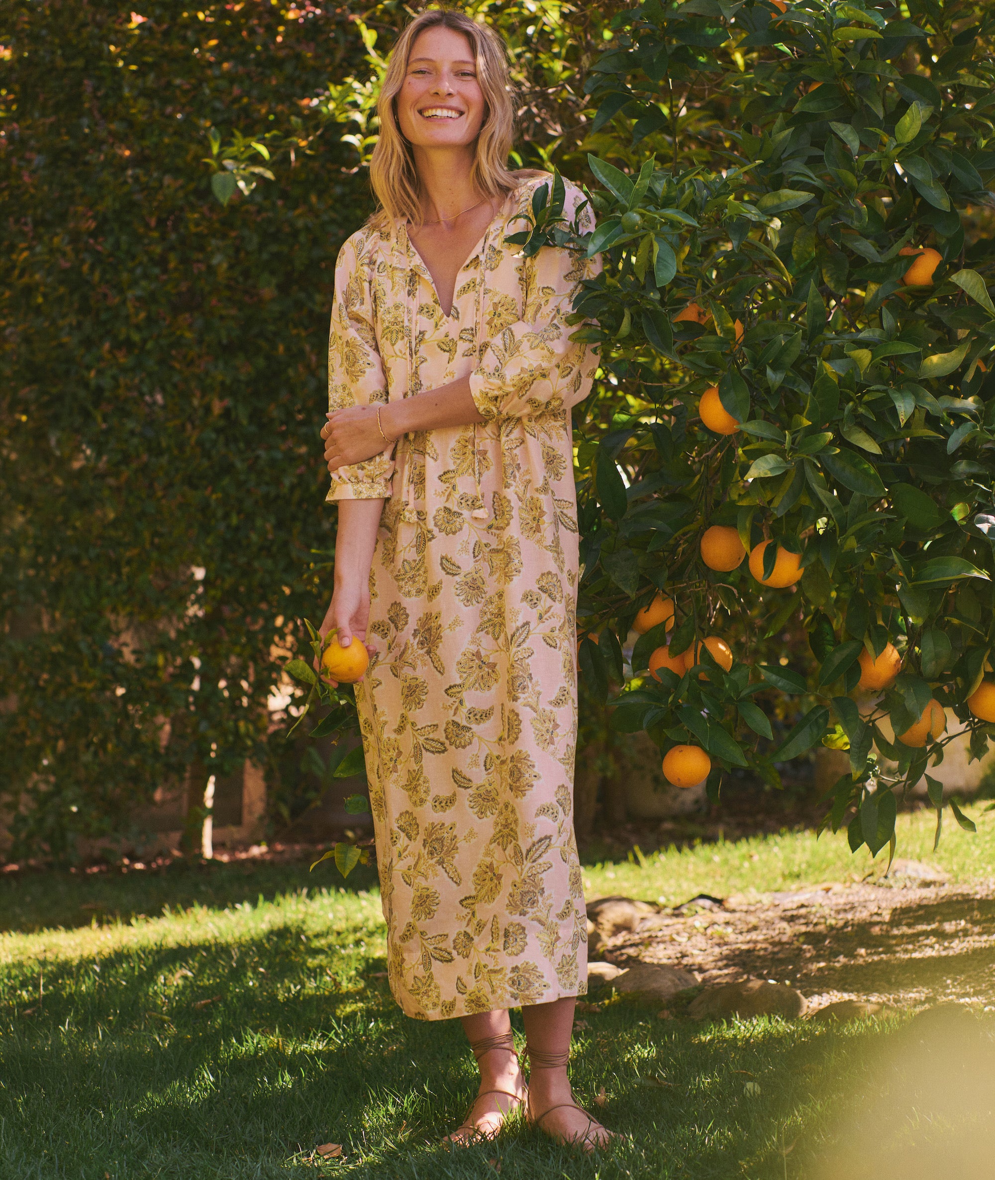 Women's Nell Midi Dress | Pink Floral
