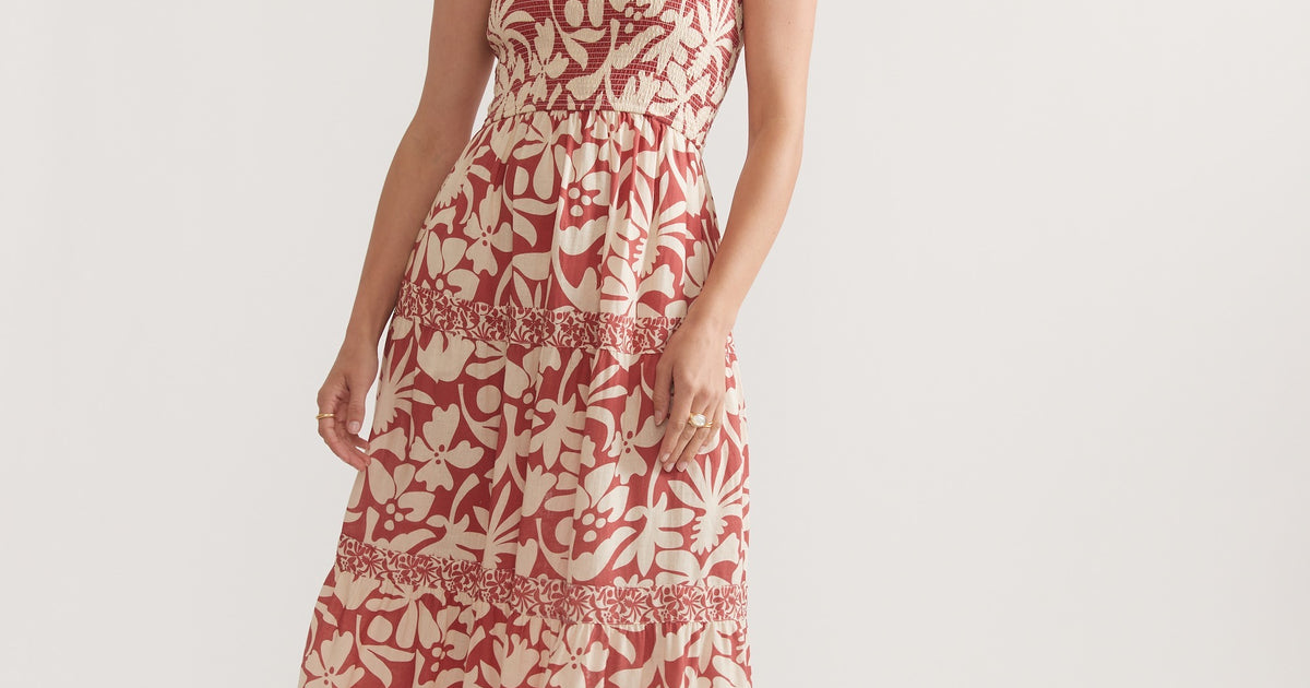 knee length dresses for ladies Selene Maxi Dress – Marine Layer