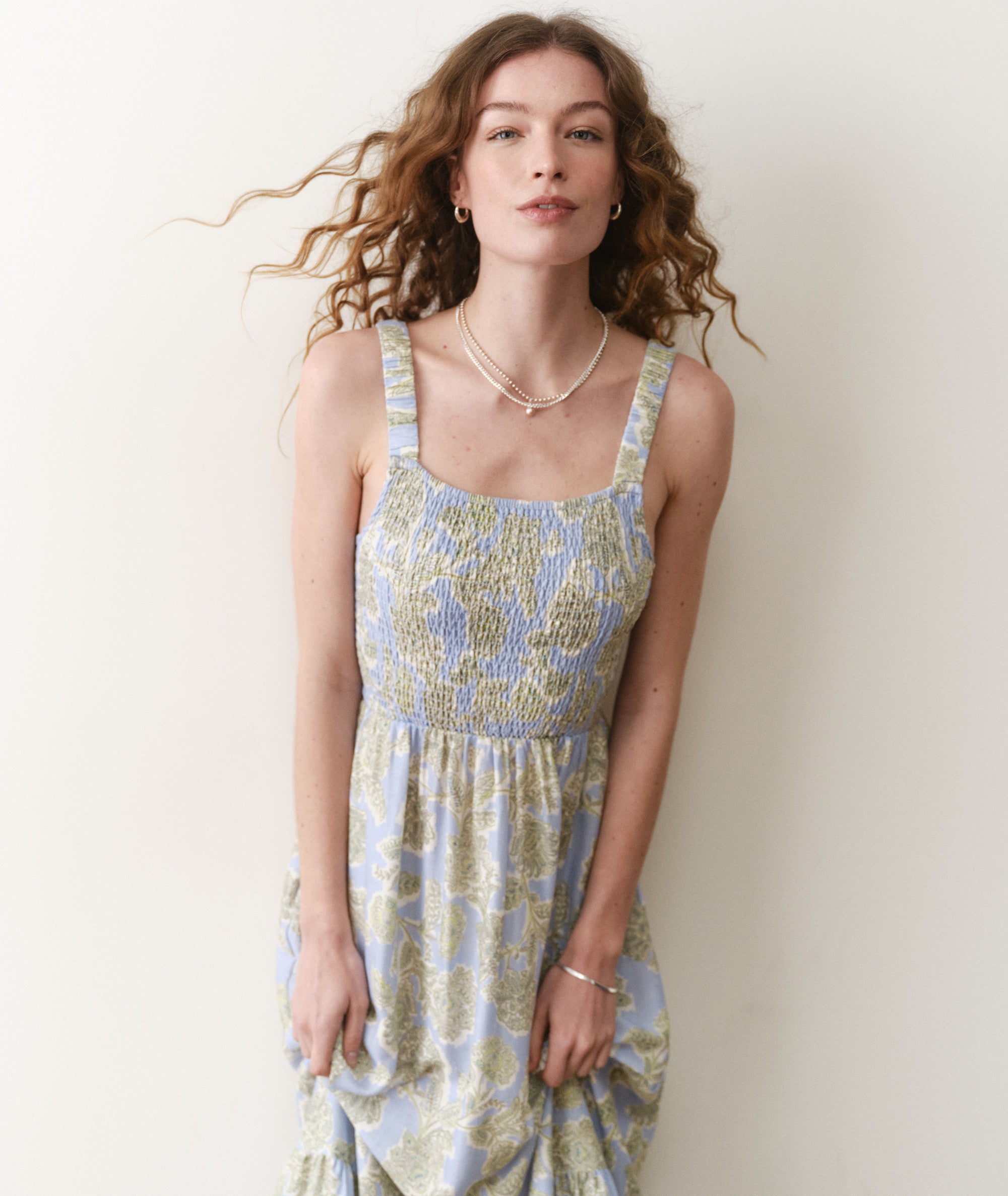 marine layer selene maxi dress Women's Selene Maxi Dress | Watercolor Palm