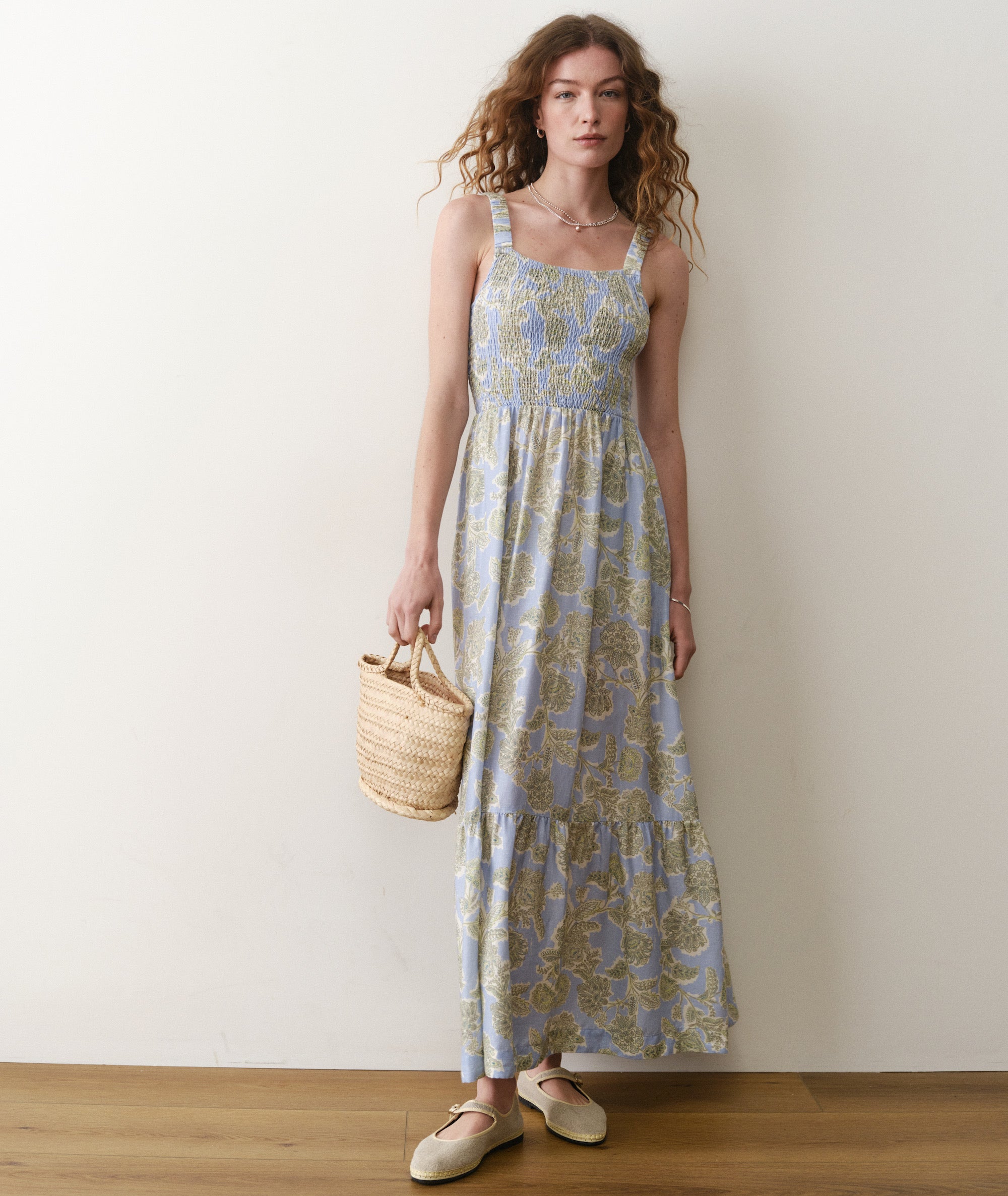 selene maxi dress Women's Selene Maxi Dress | Blue Floral