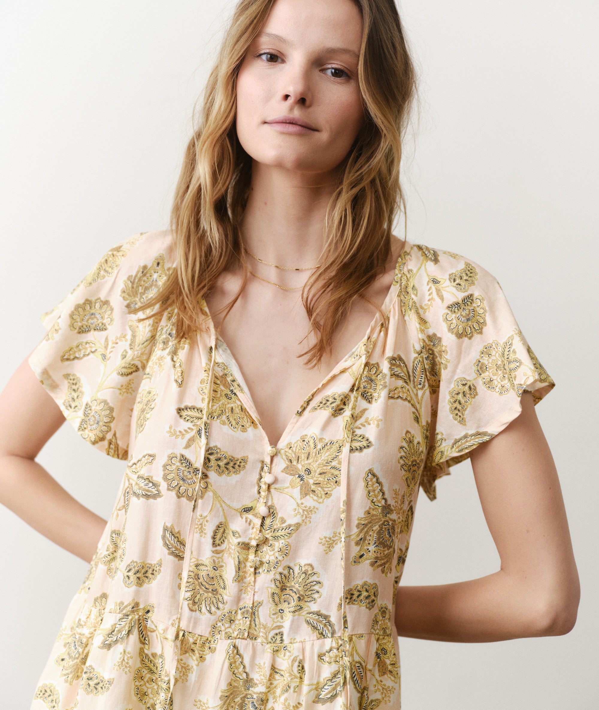 Women's Skye Mini Dress | Pink Fora | Large by Marine Layer Women's Skye Mini Dress | Pink Fora | Large by Marine Layer