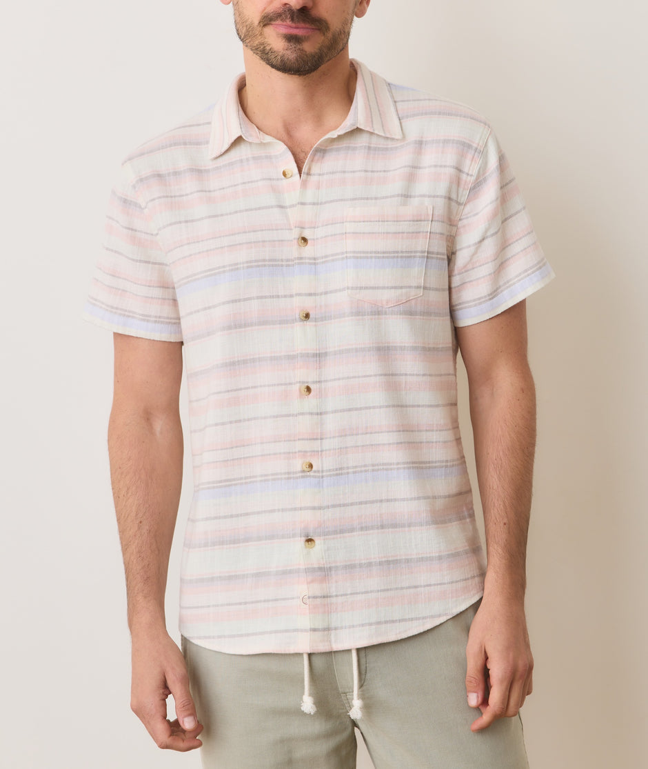 Stretch Selvage Short Sleeve Shirt