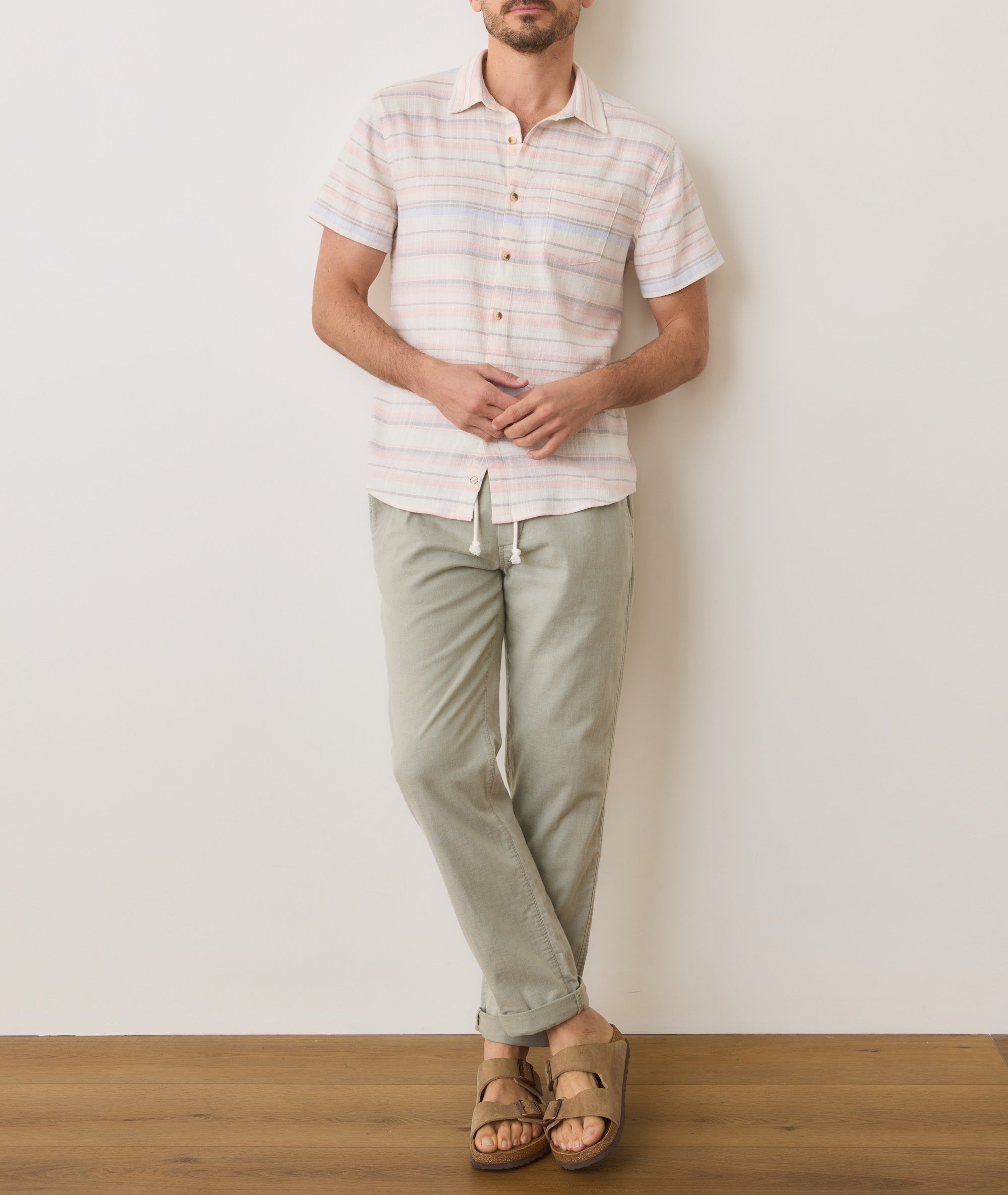 Stretch Selvage Short Sleeve Shirt